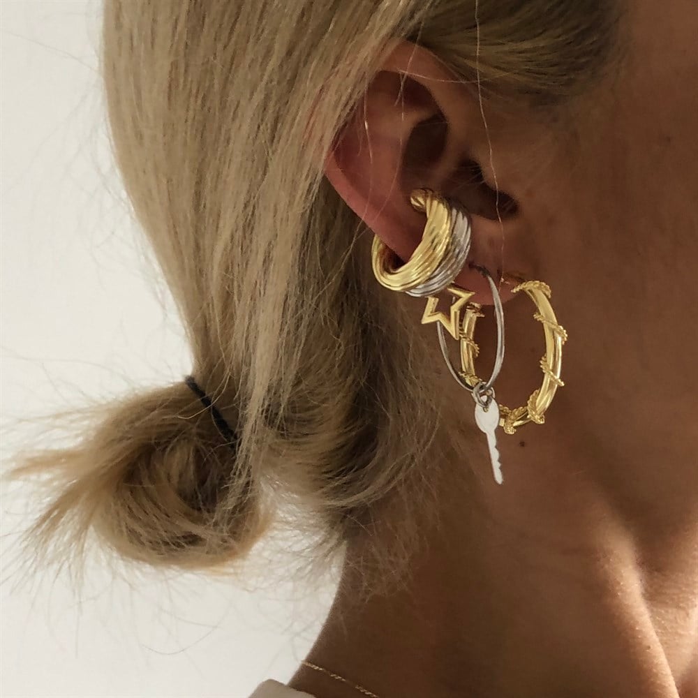 925 mini yıldız ear cuff