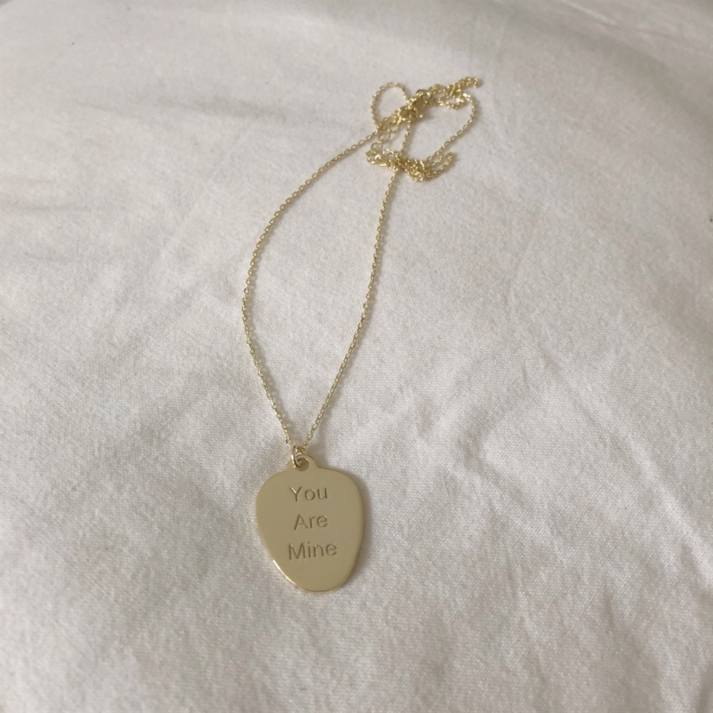 925 oval kolye istediğini yazdır