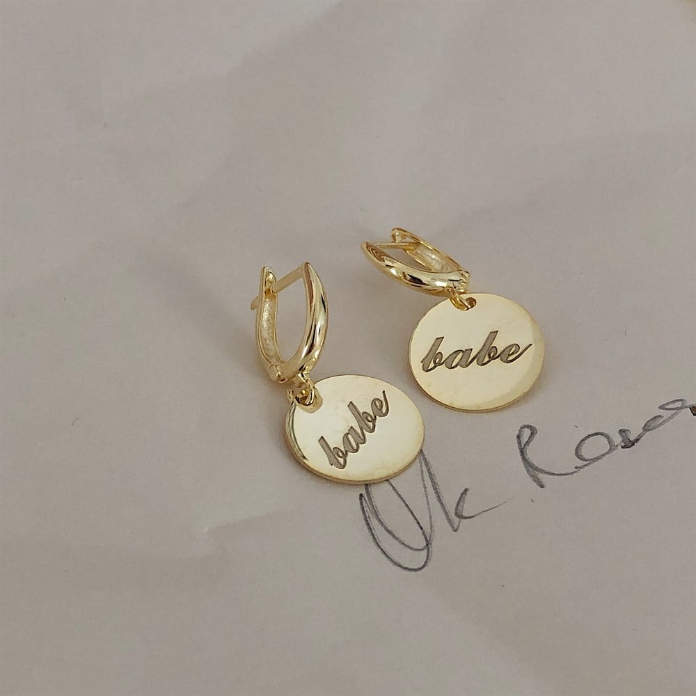925 oval küpe istediğini yazdır