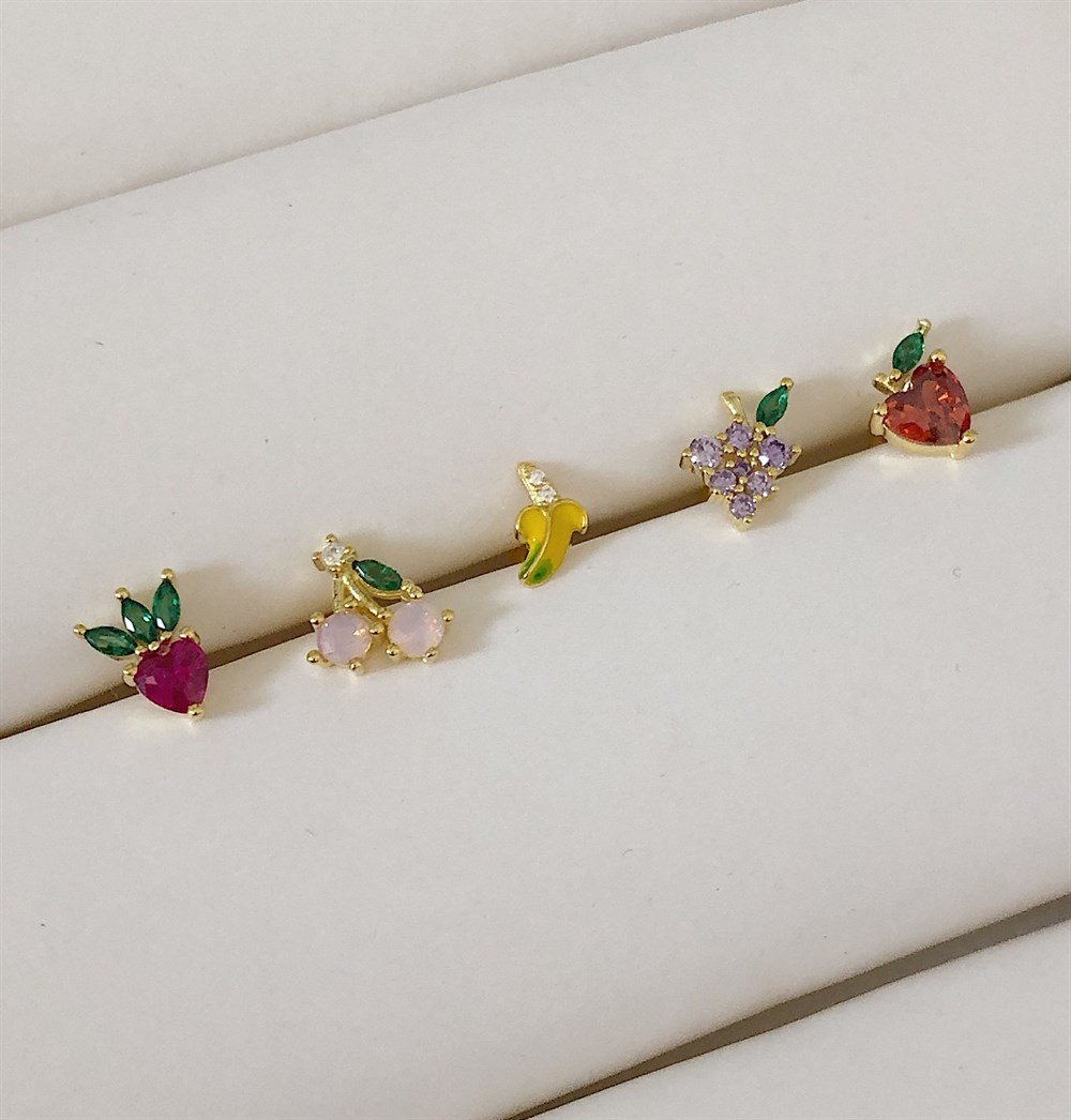 925 renkli piercing serisi TEKLİ