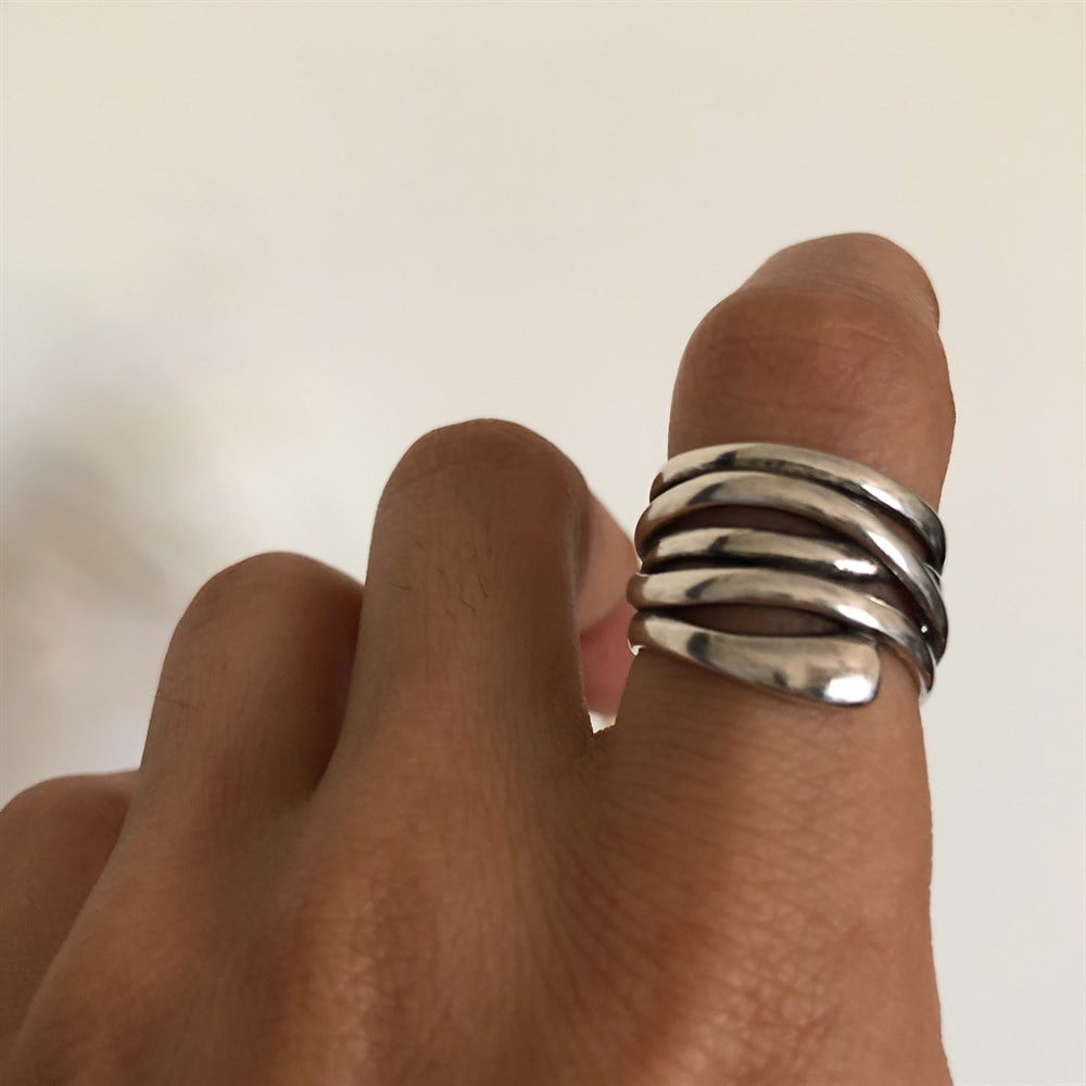 925 silver çok halkalı yüzük
