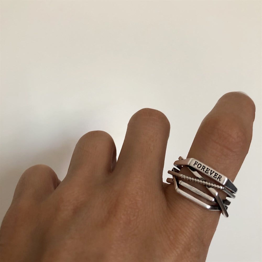 925 silver karma yüzük