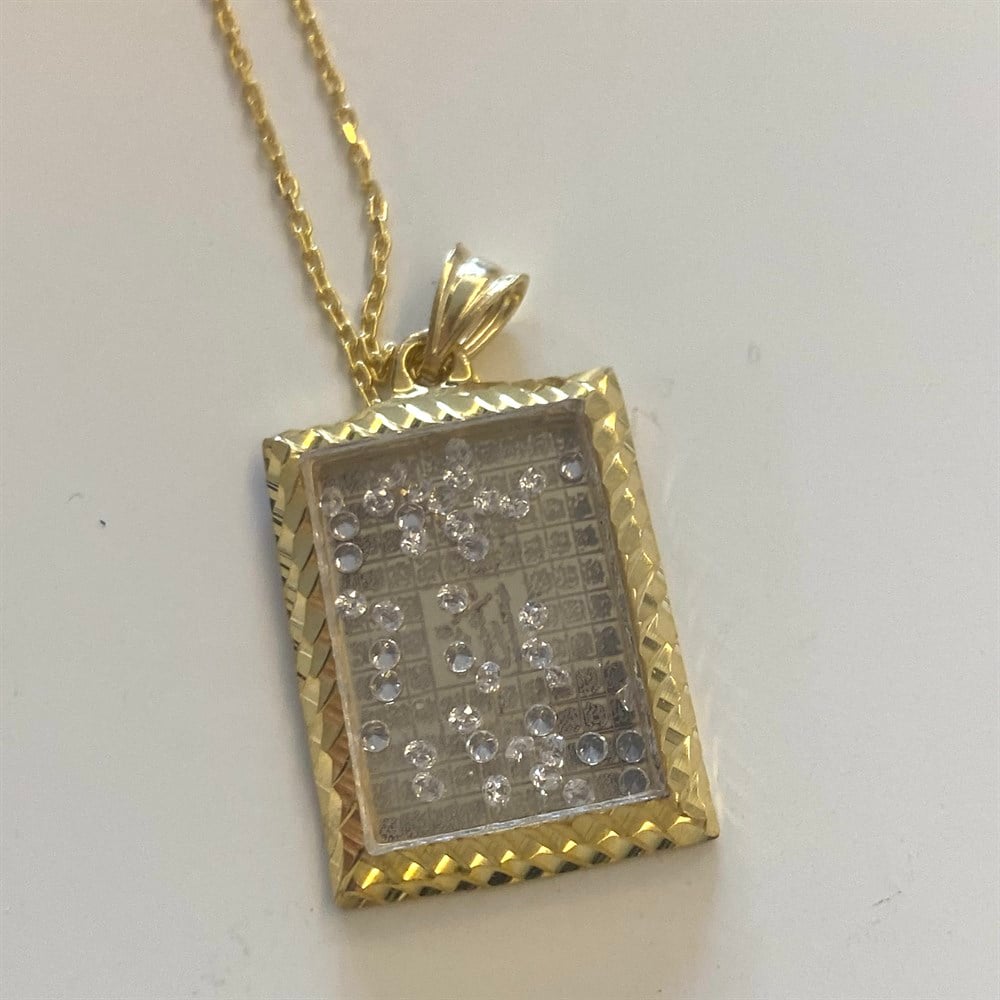 925 taşlı dua kolye