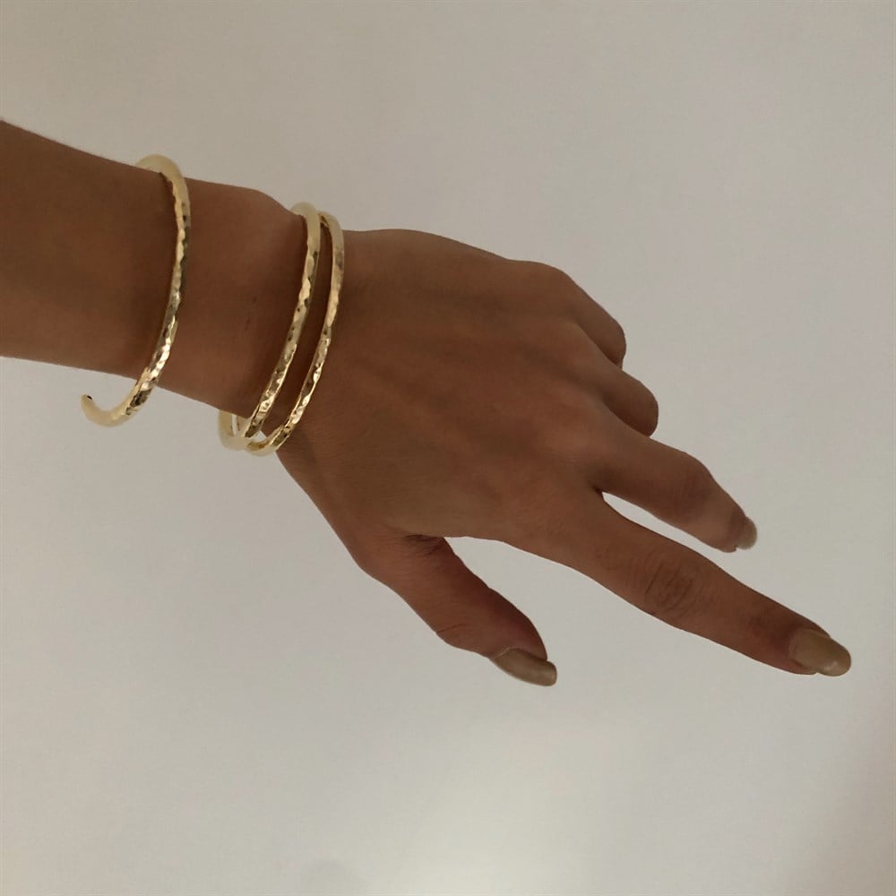 ayarlanabilir gold bileklik