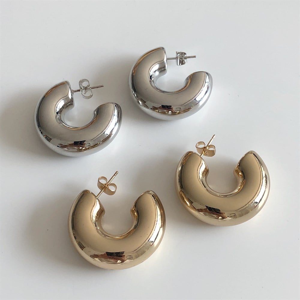bombeli silver küpe