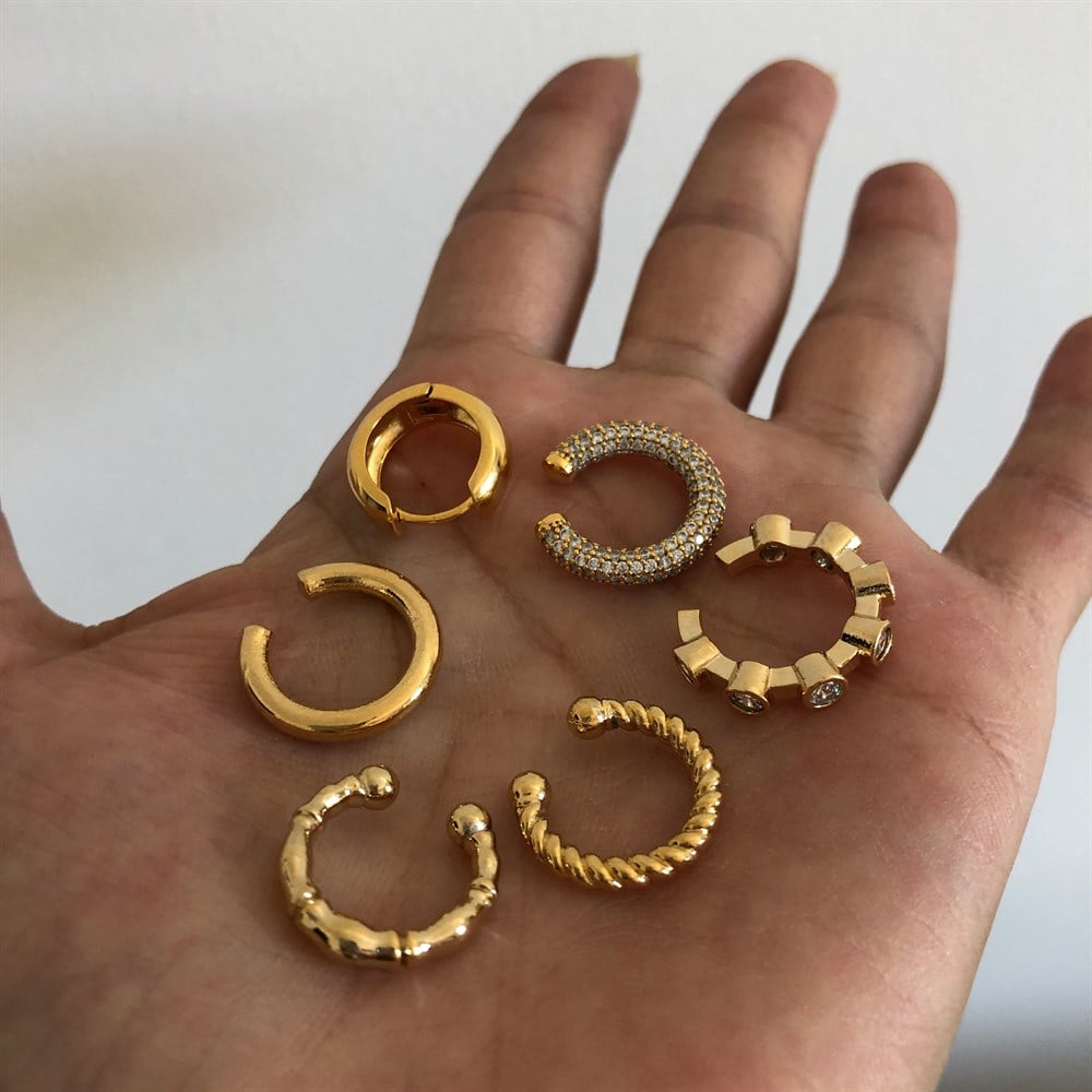 çeşitli ear cuff