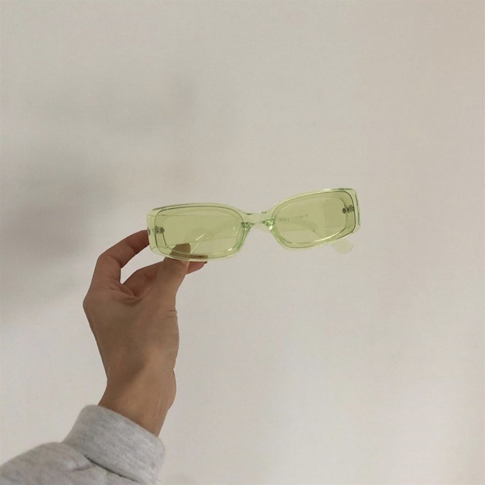 GÖZLÜK ok roses green glasses