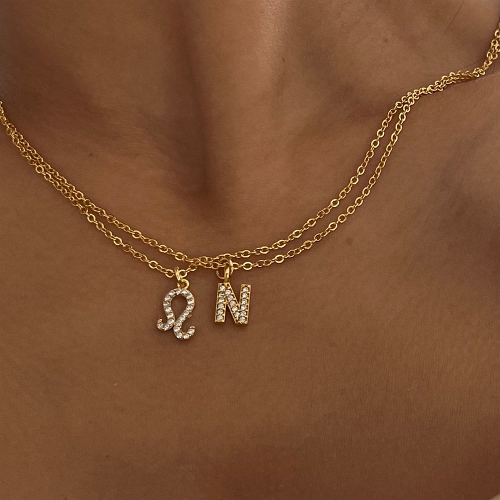 Mini taşlı burç kolye serisi