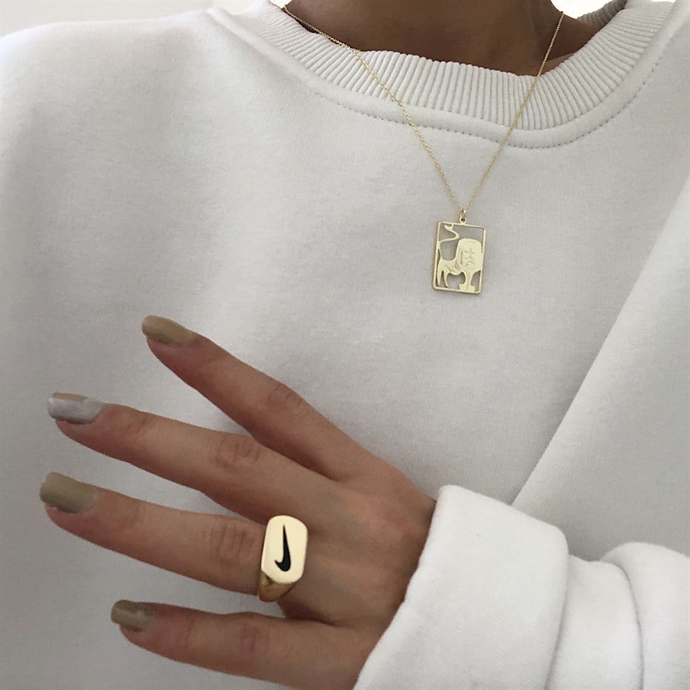 OK ROSES 925 LION NECKLACES