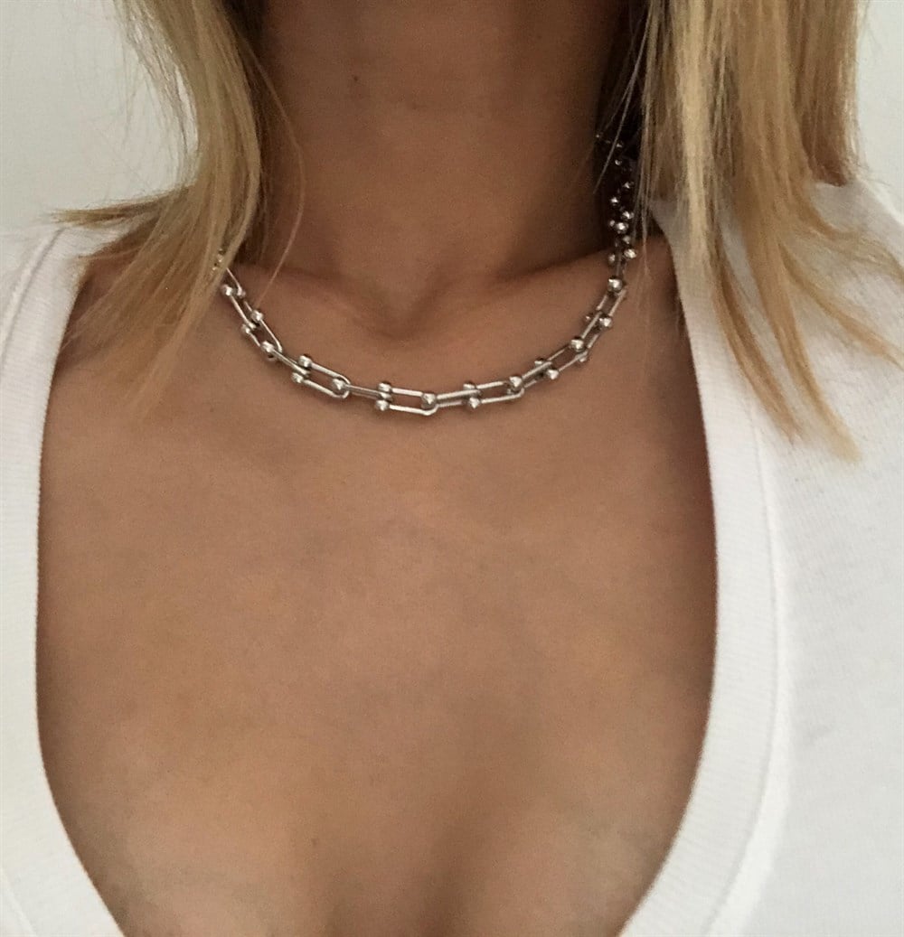 silver punk chains