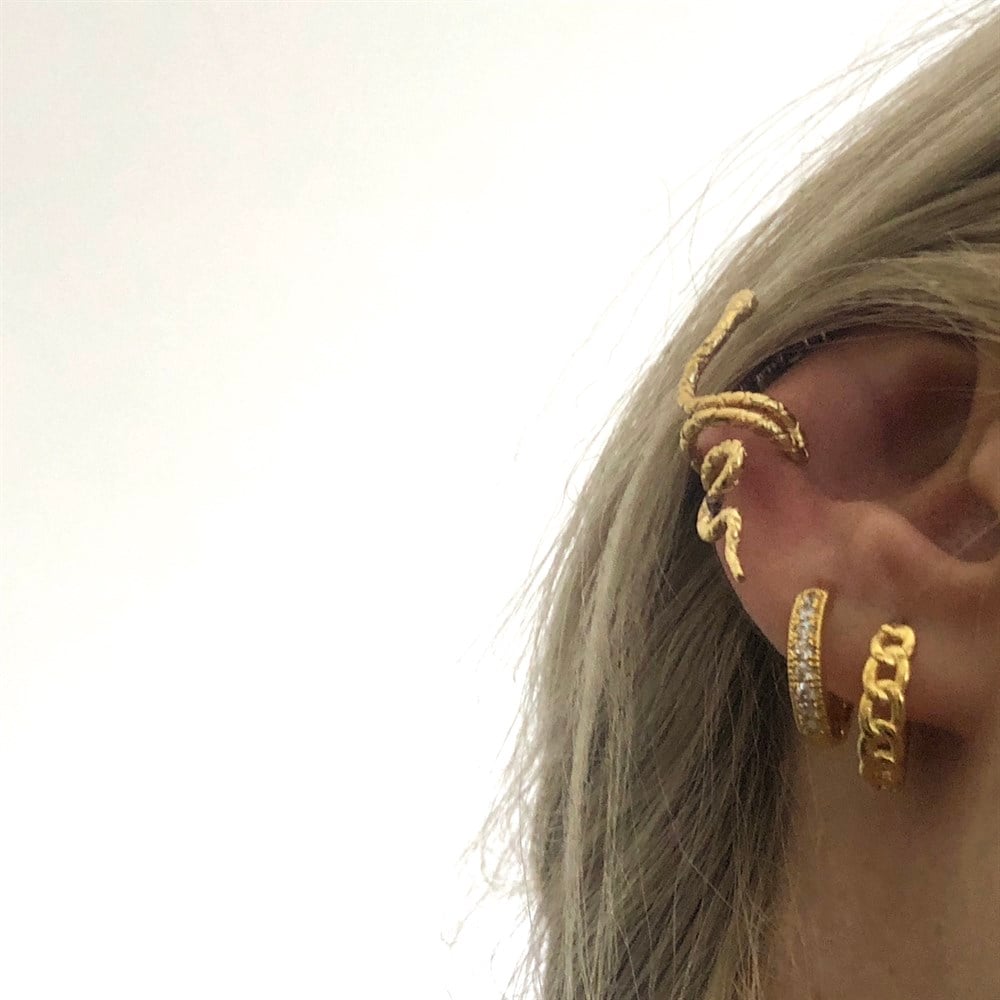uzun yılan ear cuff