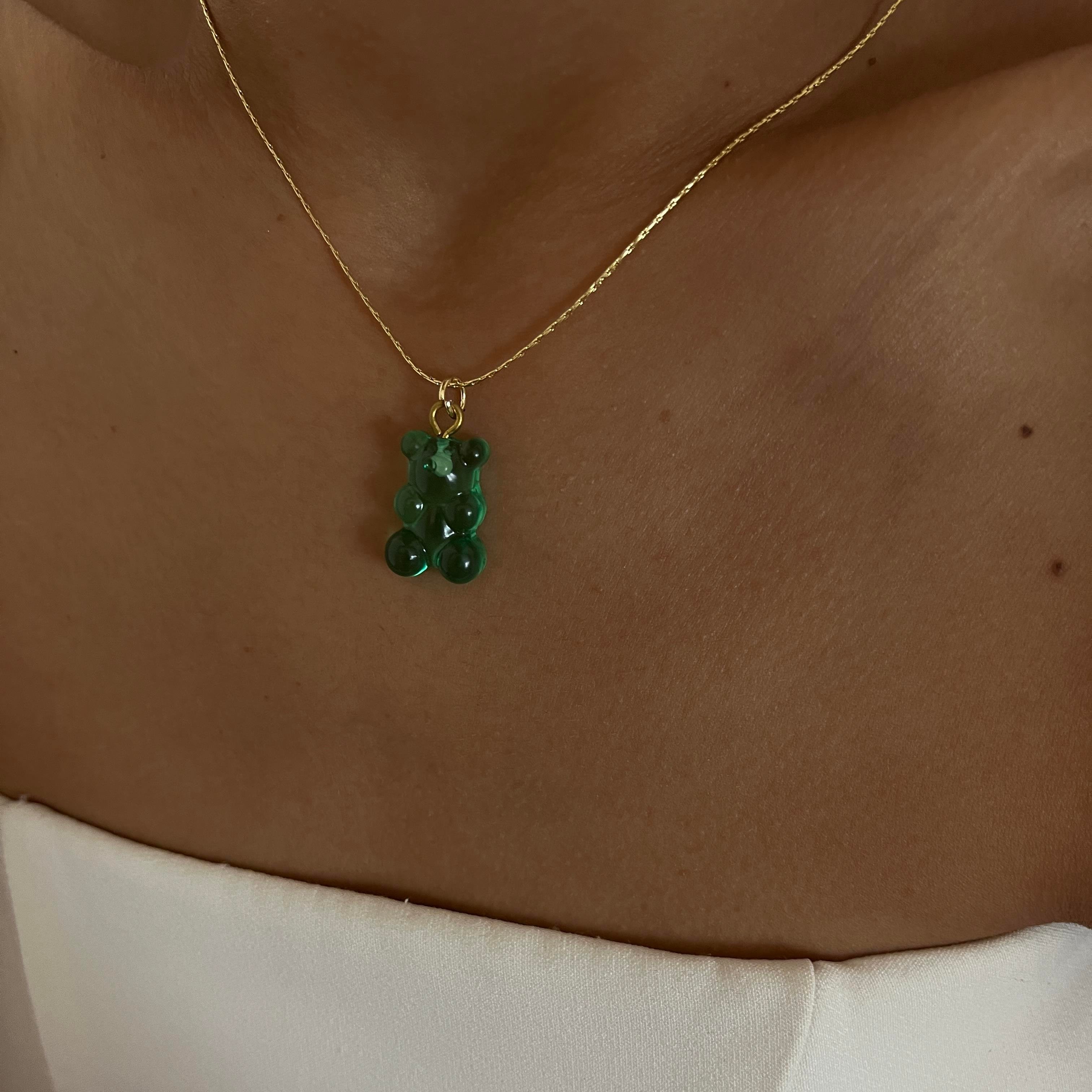 Yeşil Jelibon Kolye