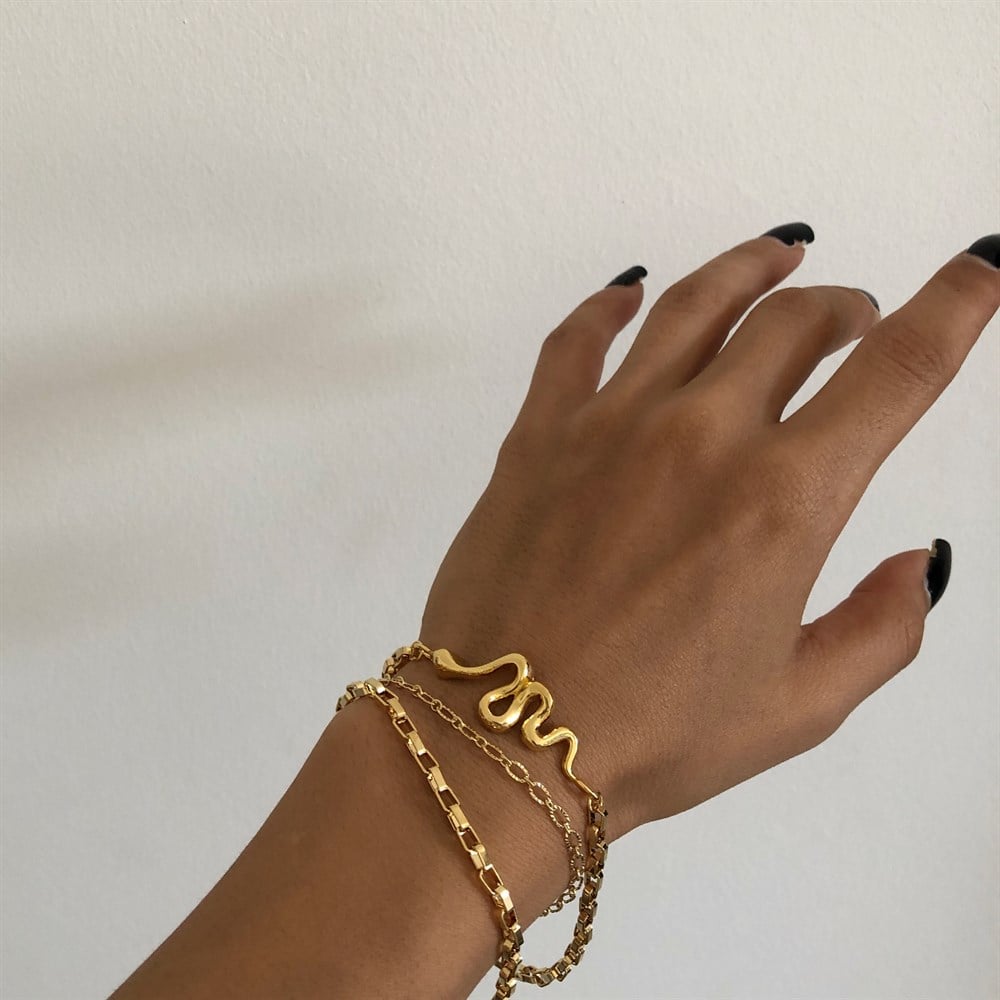 yılan figürlü bileklik / snake bracelet