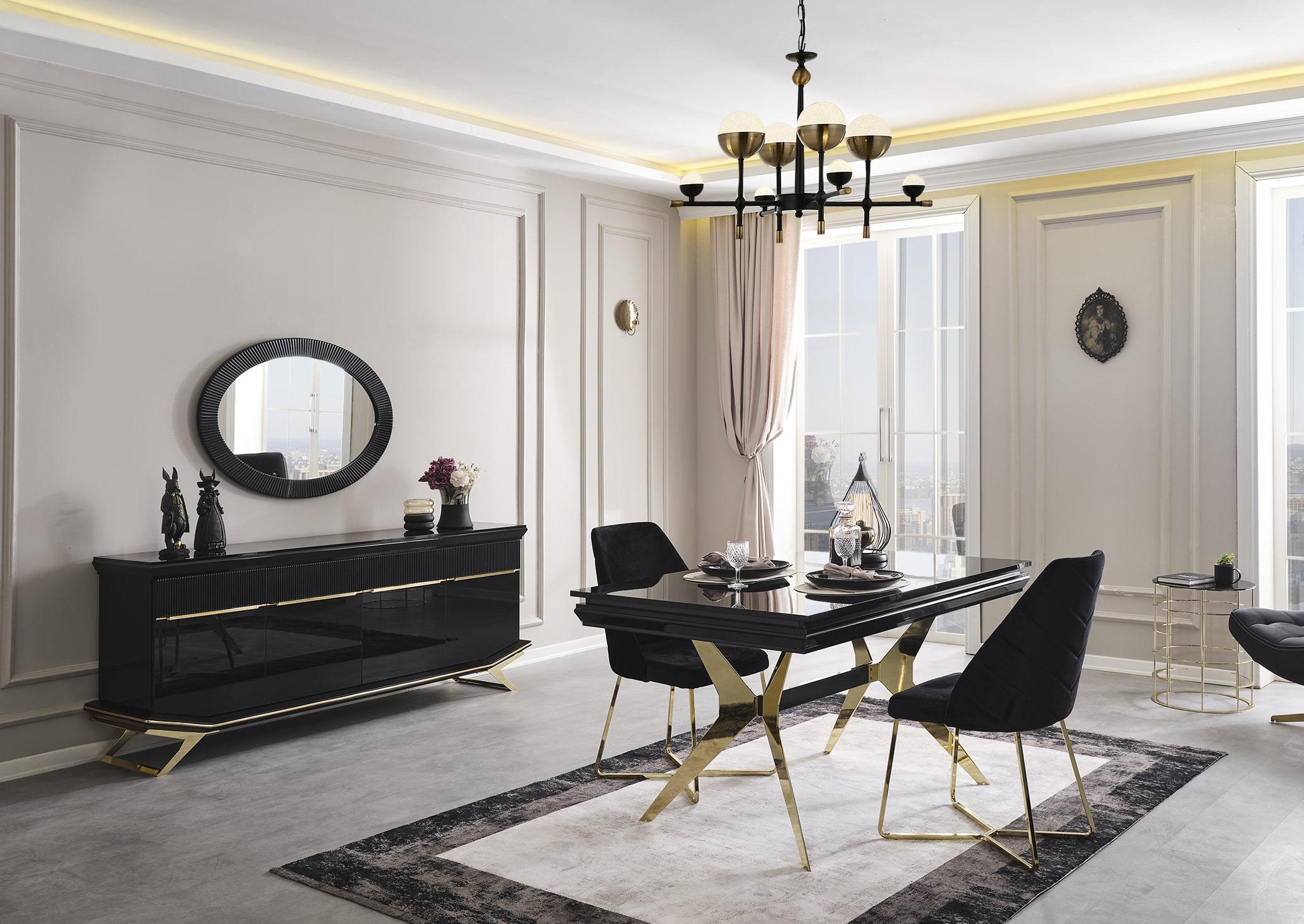 Masarati Gold Yemek Odası Takımı