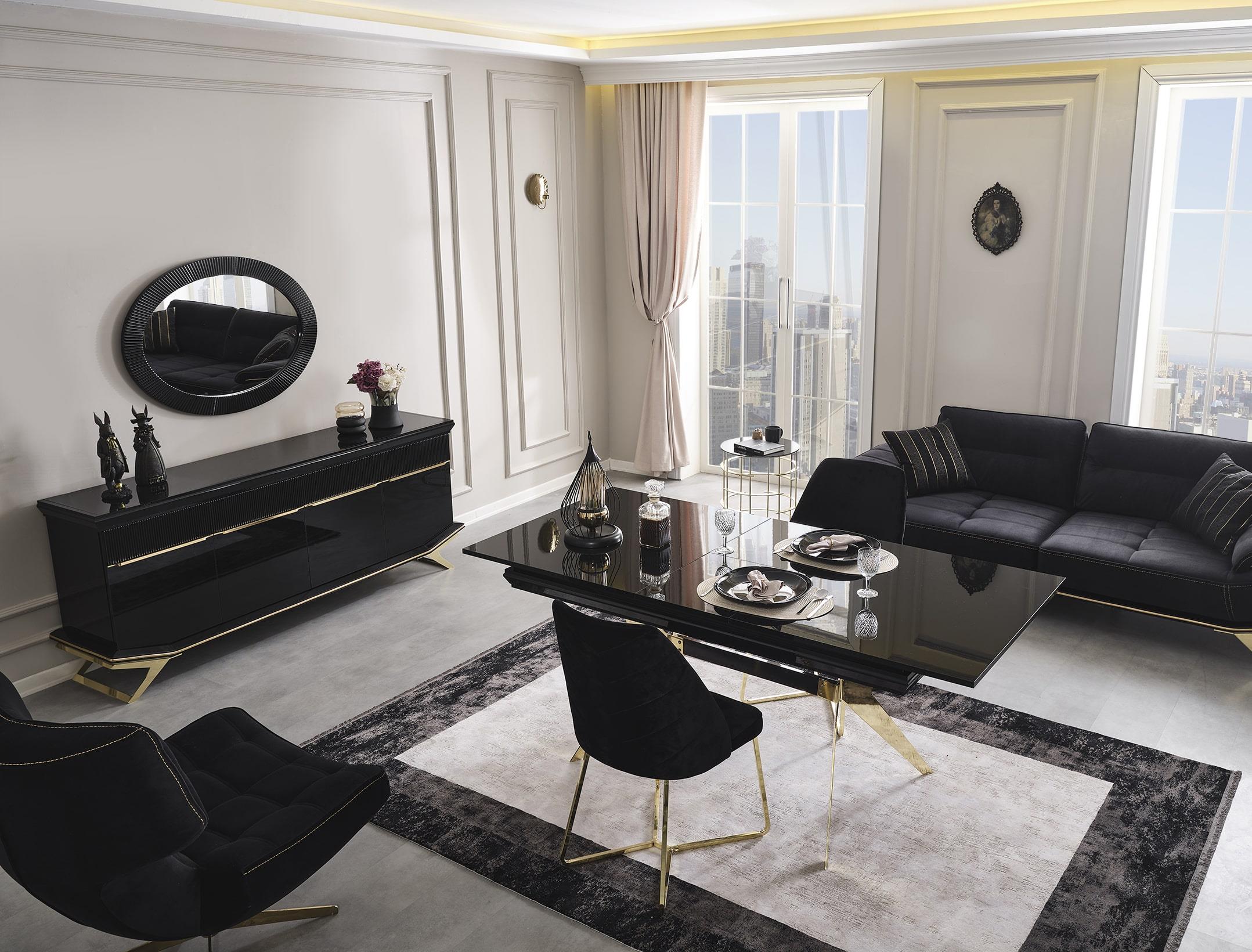 Masarati Gold Yemek Odası Takımı