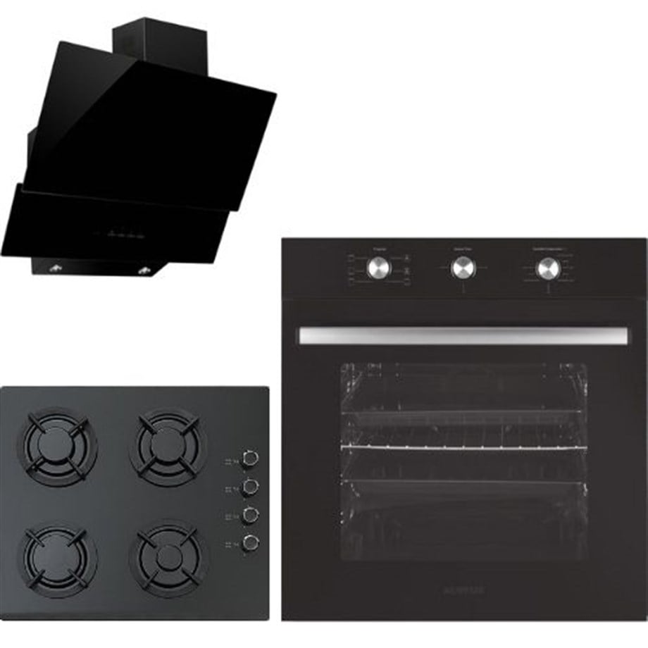 Alveus Siyah Turbo Ankastre Set
