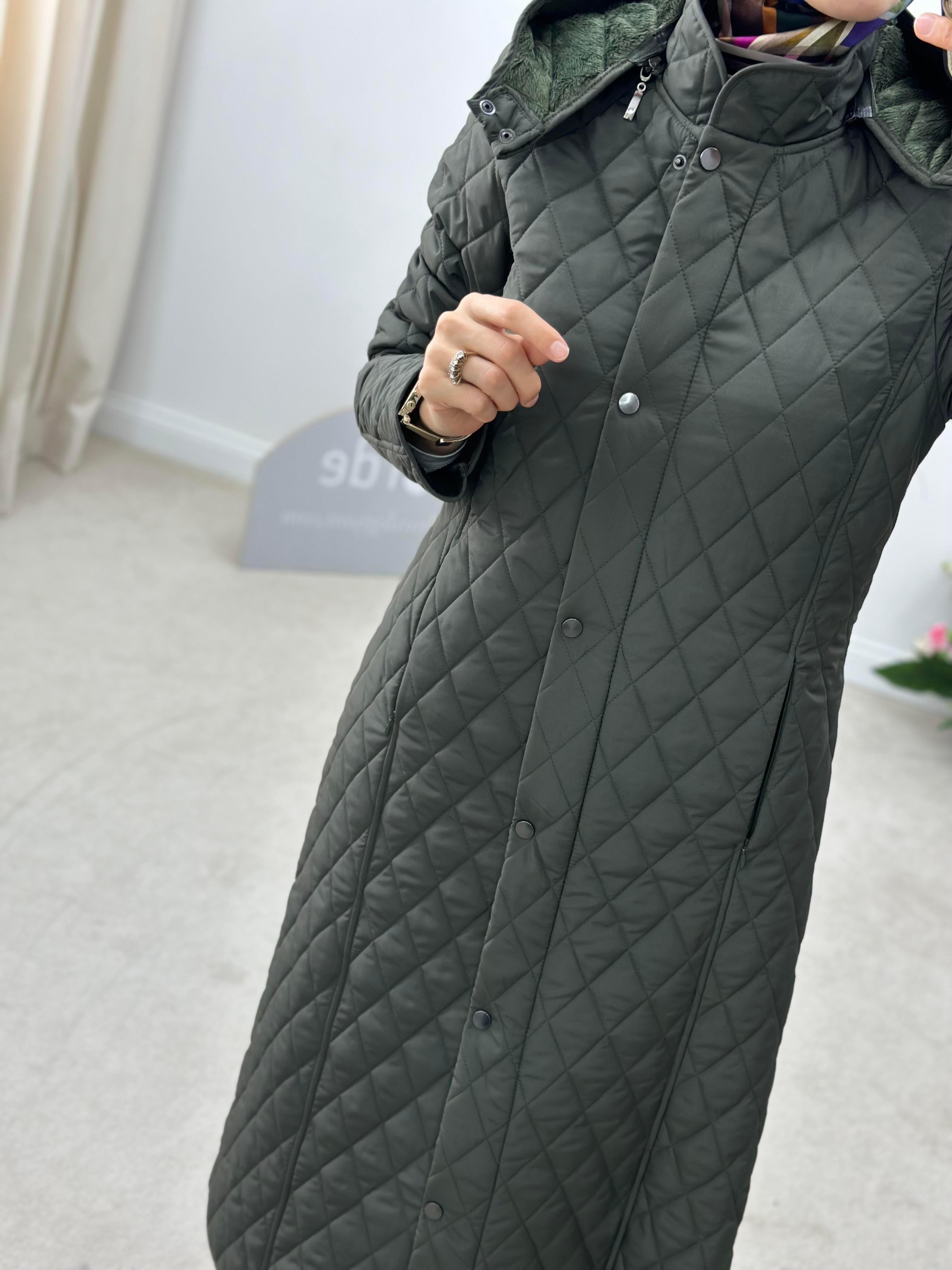 Armine Collection Kapitone Mont 24KD8802 Haki 