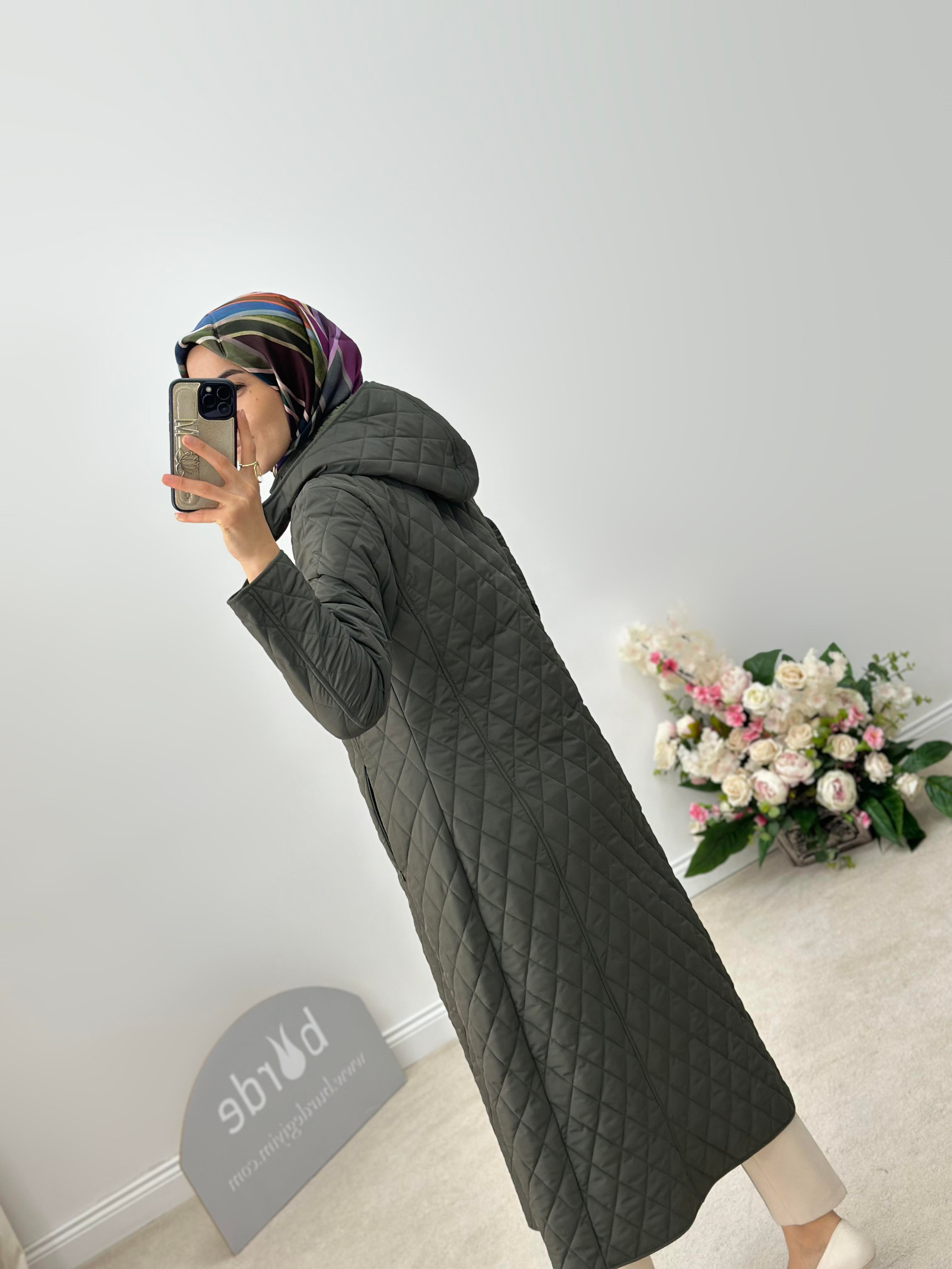 Armine Collection Kapitone Mont 24KD8802 Haki 