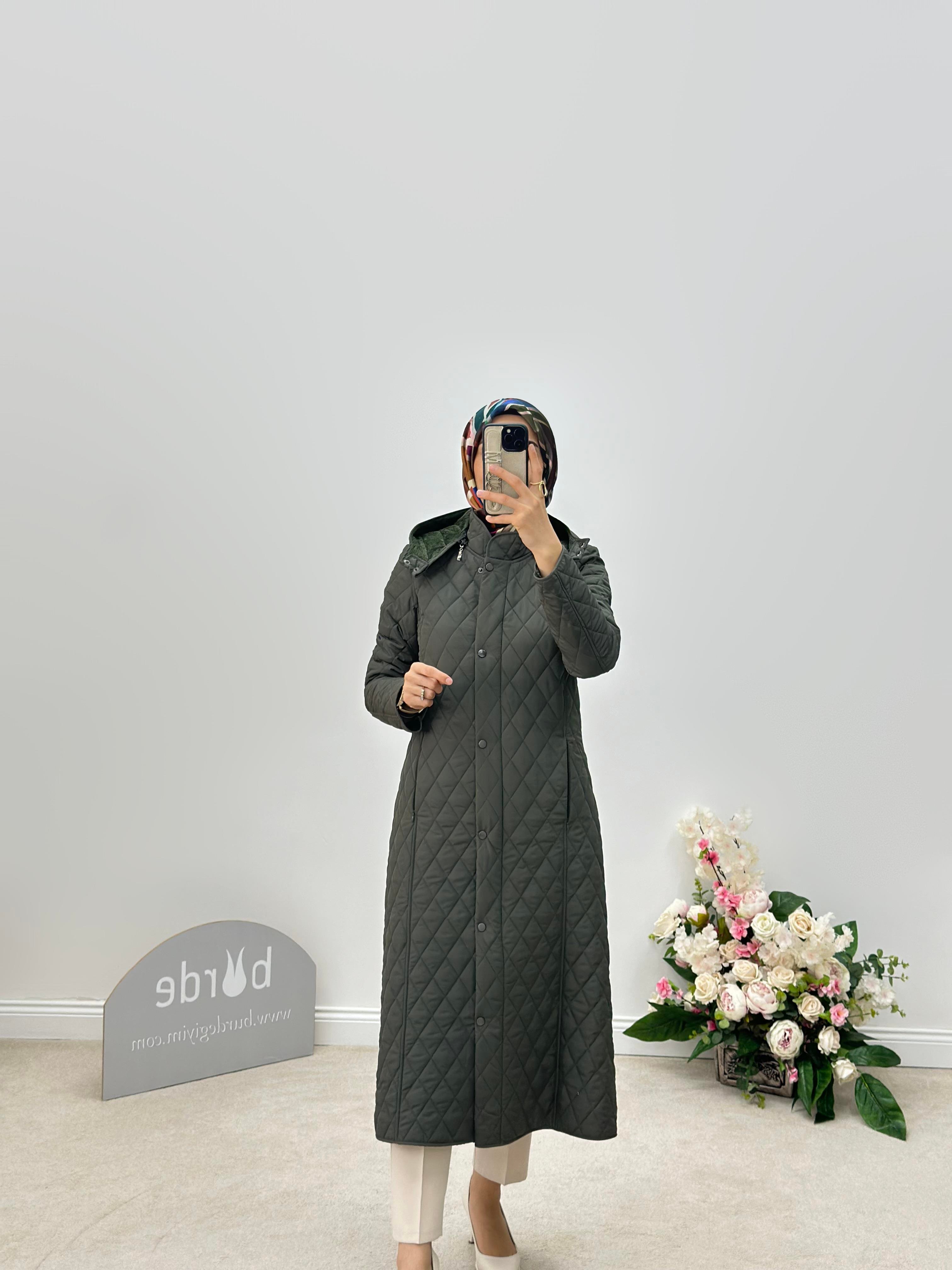 Armine Collection Kapitone Mont 24KD8802 Haki 