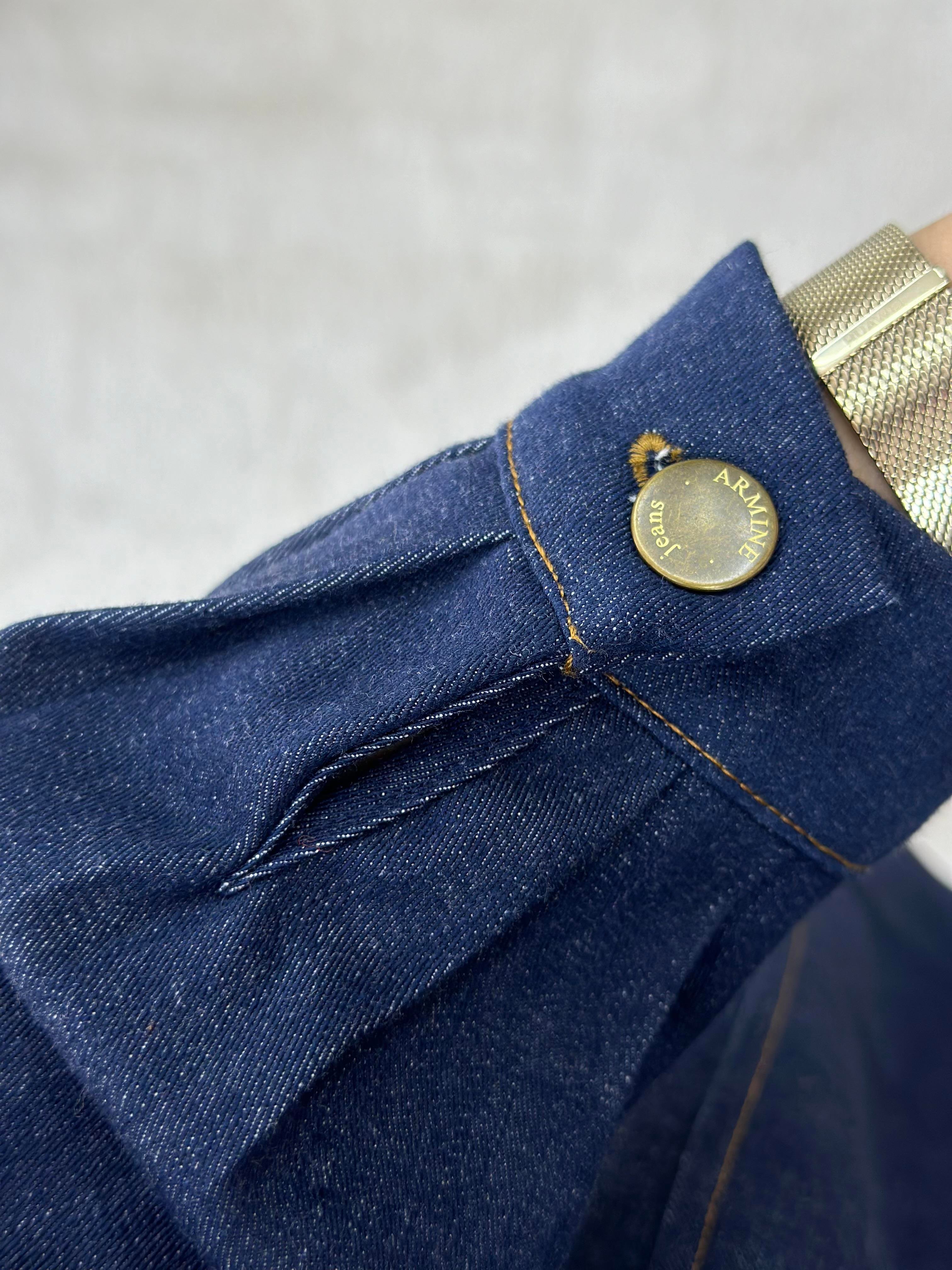 Armine Collection Kuplu Ve Cepli Denim Ceket 24K4308 Lacivert