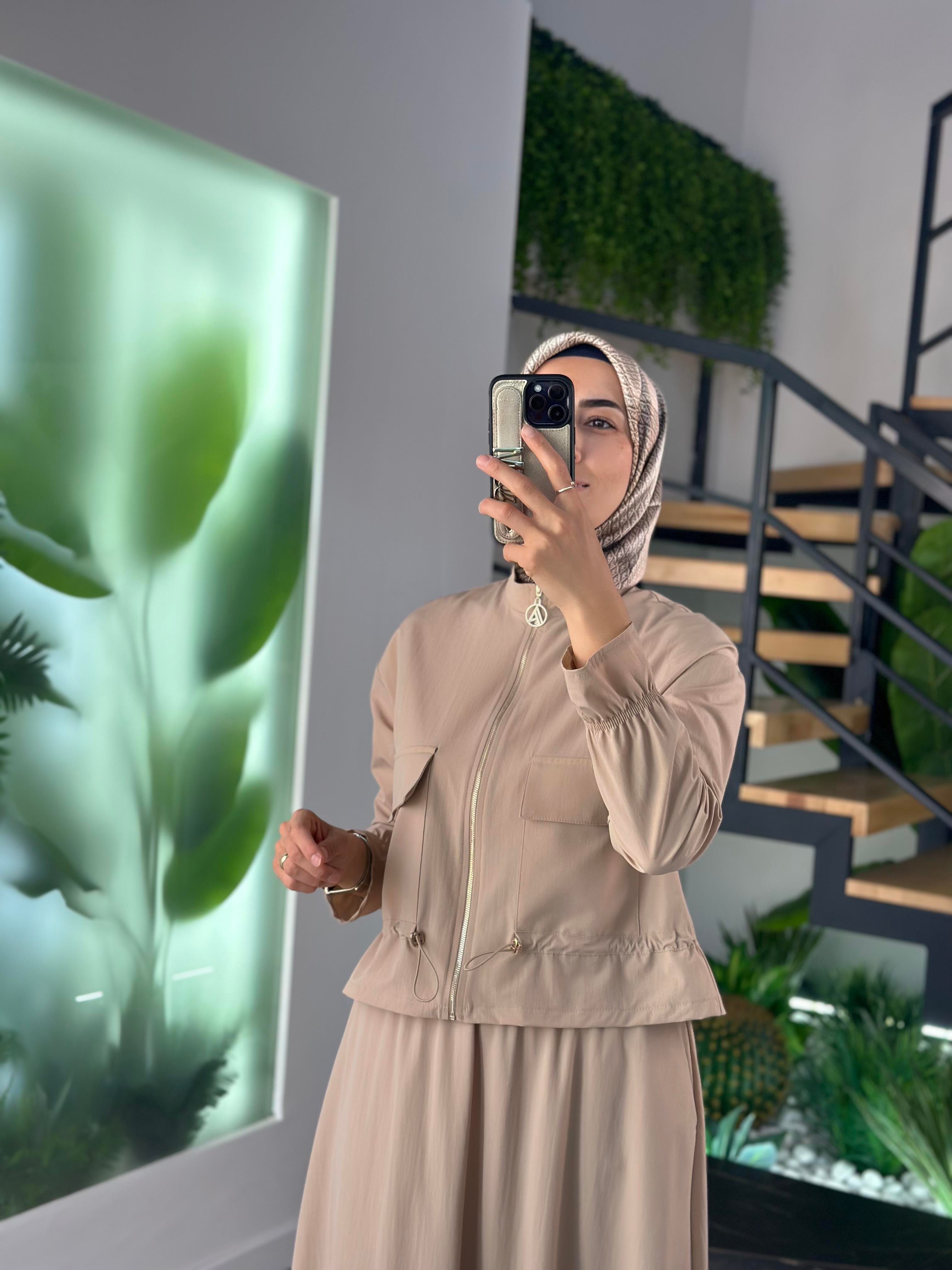 Armine Trend Ceketli Etekli Takım 25YT659 Bej 