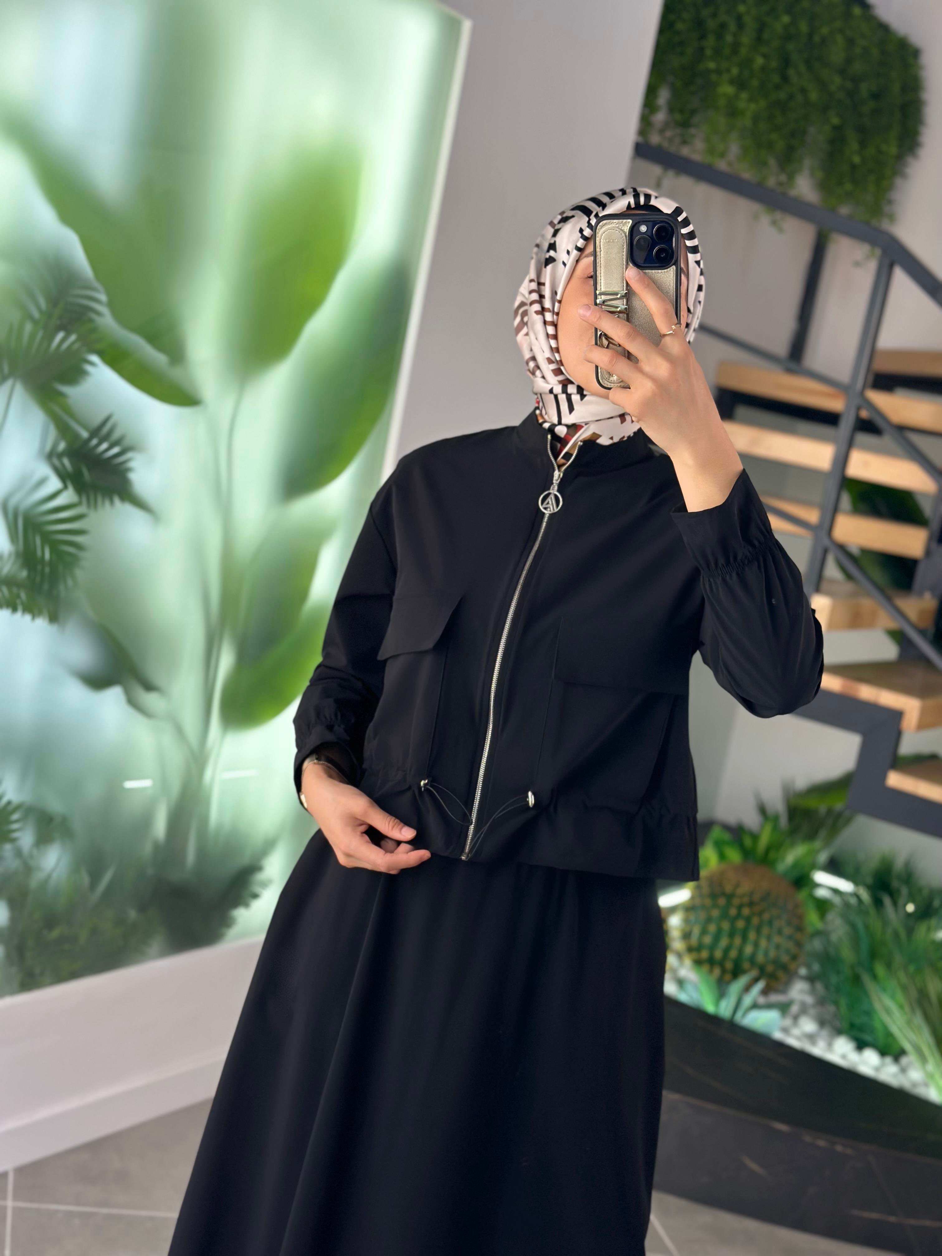 Armine Trend Ceketli Etekli Takım 25YT659 Siyah 