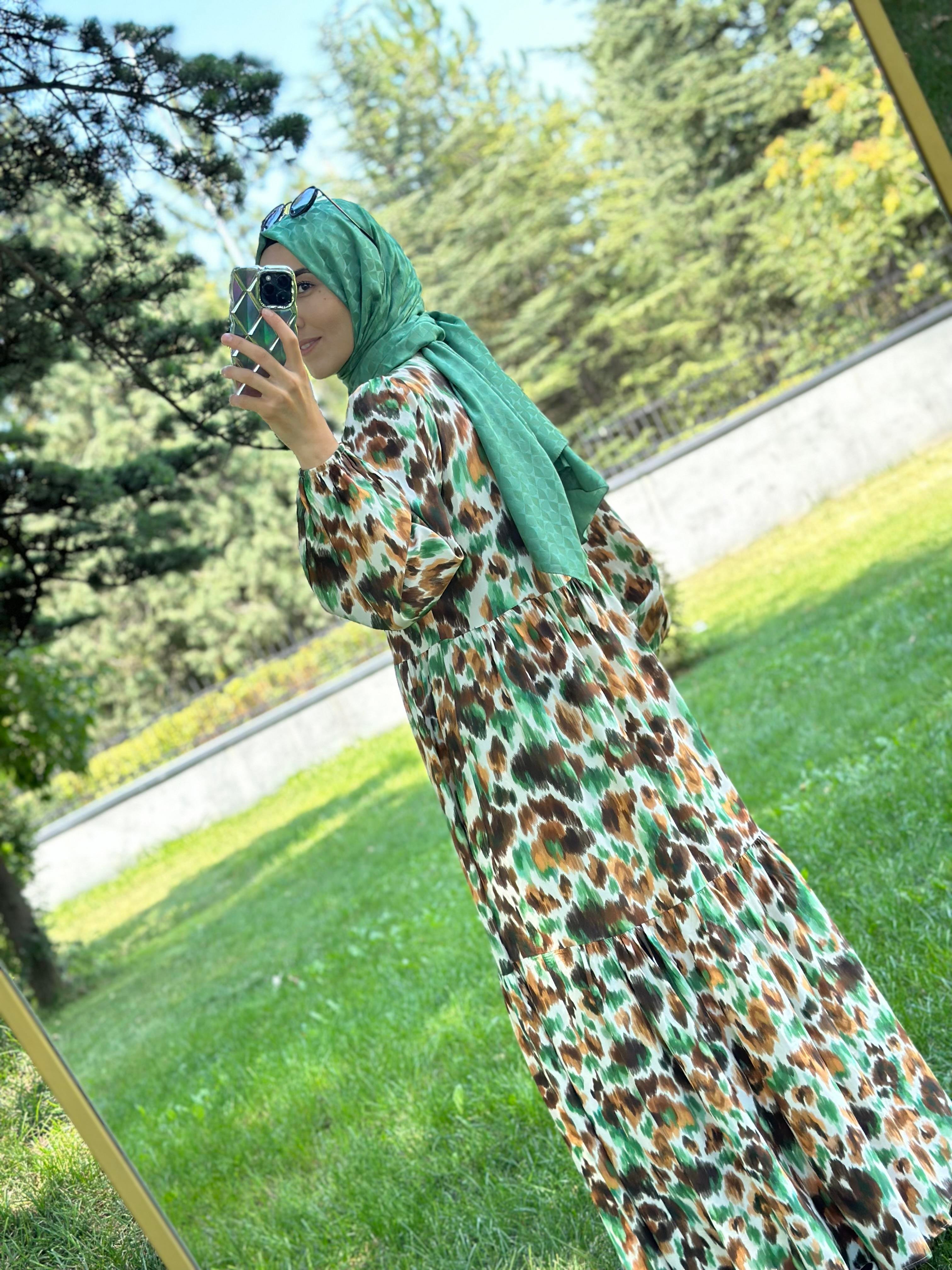 Armine Trend Desenli Elbise 