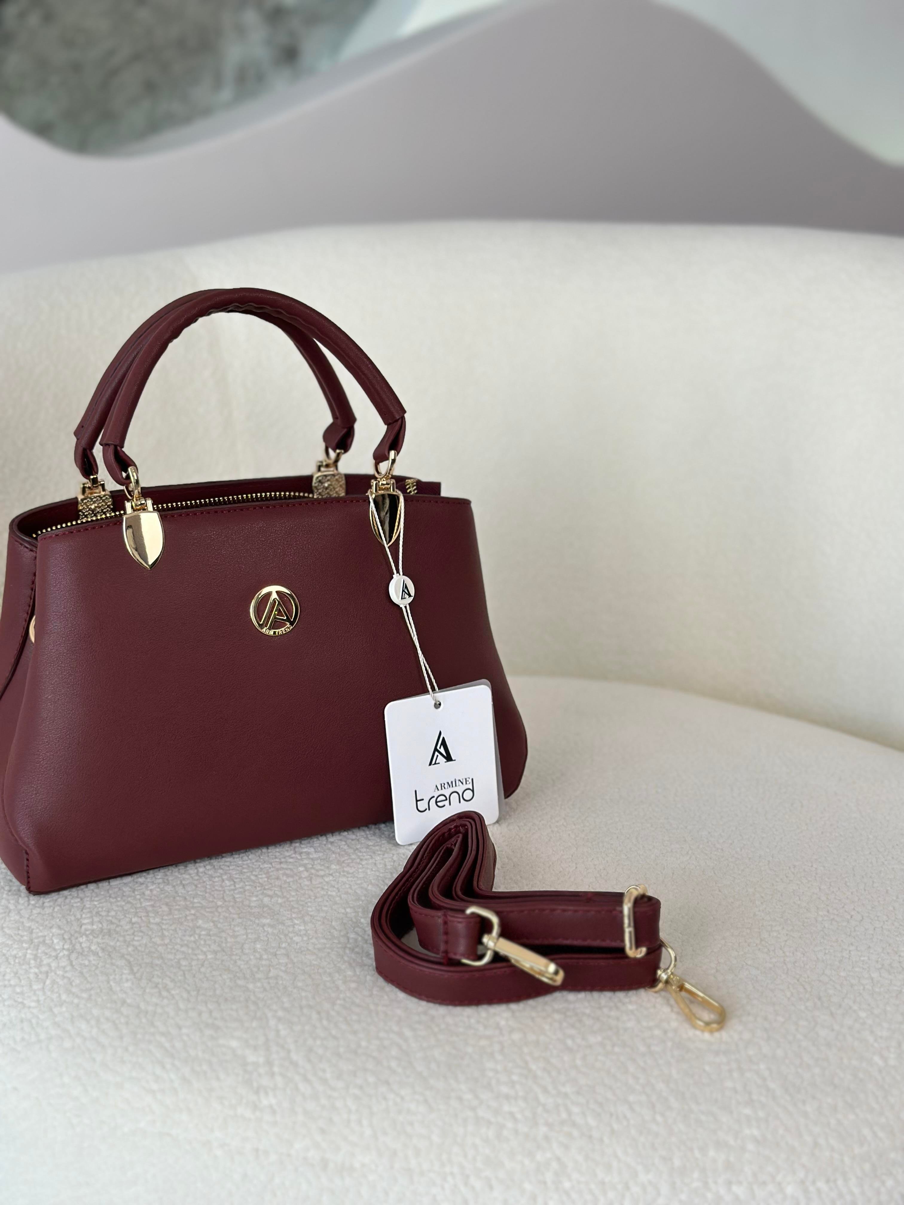 Armine Trend El Ve Omuz Çantası ARM113-1 Bordo 