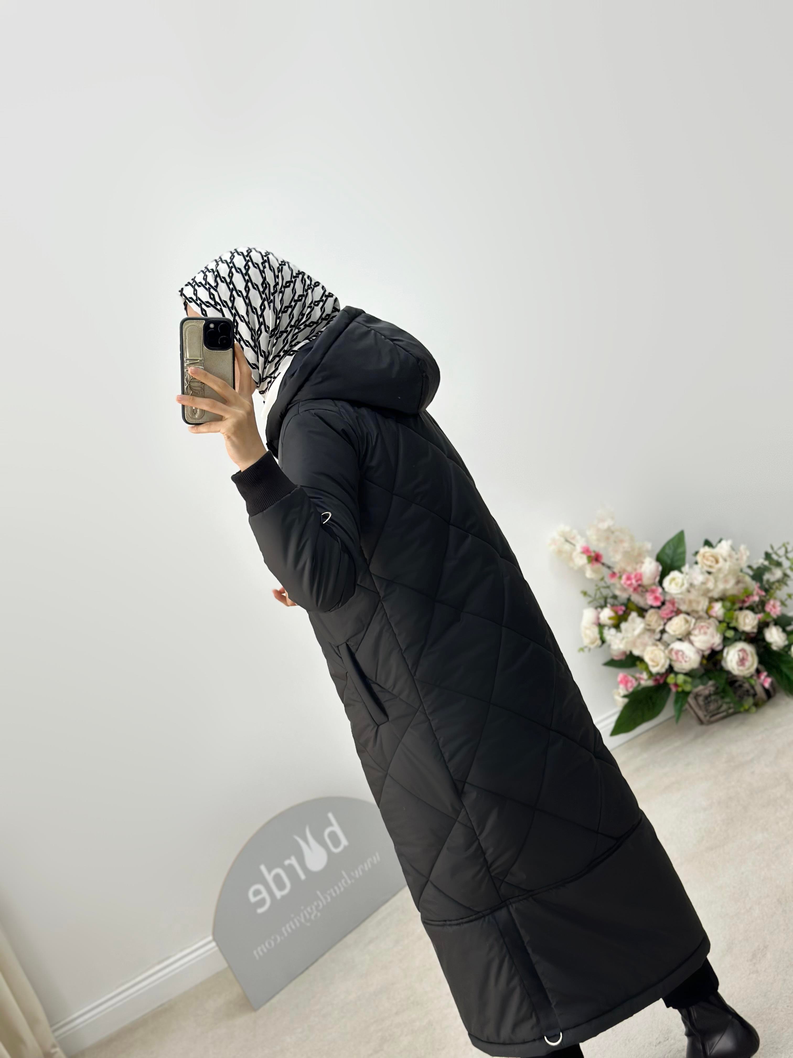 Armine Trend Kapitone Mont 24KT710 Siyah 