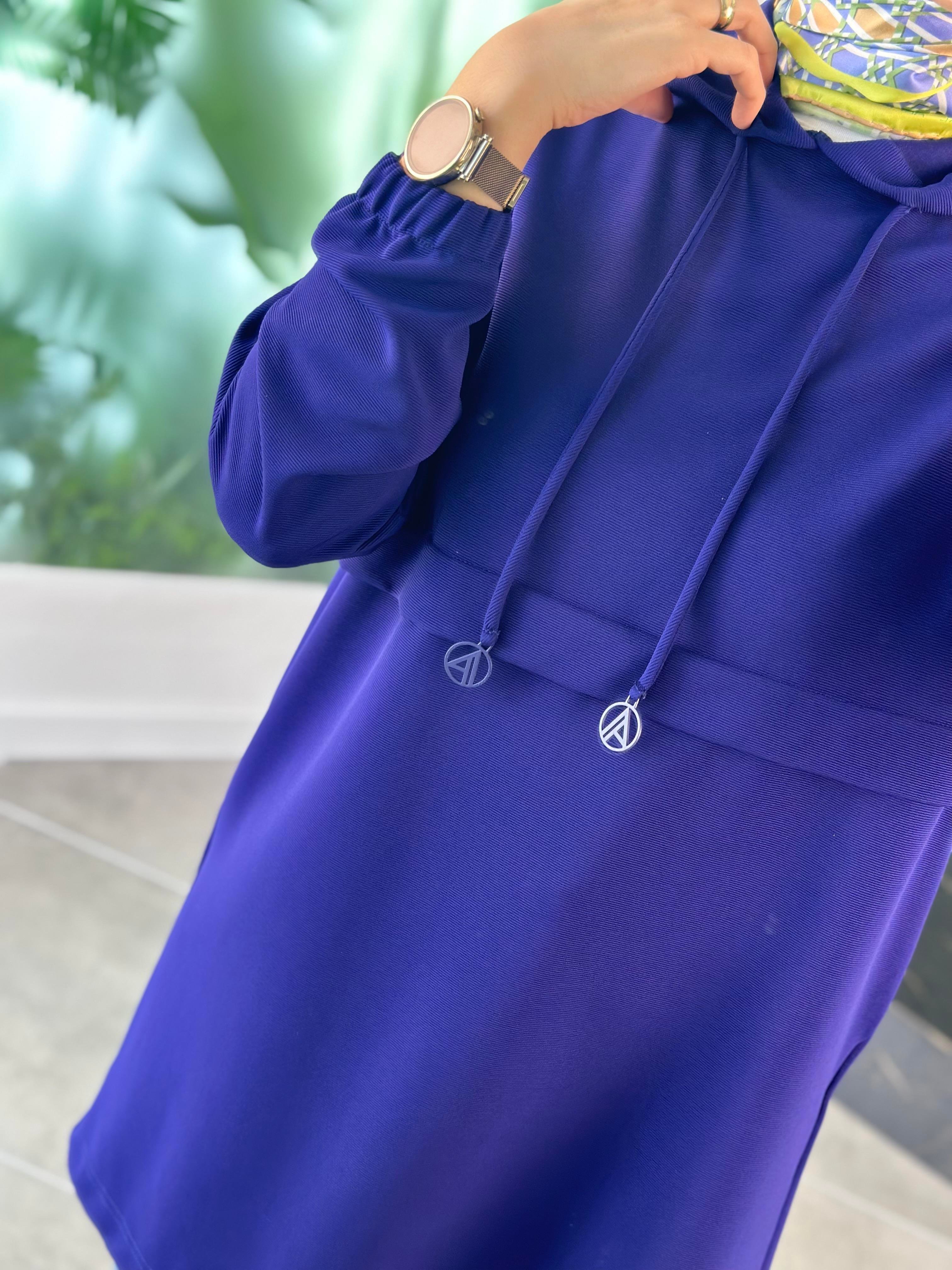 Armine Trend Kapüşonlu Tunik 24KT454-1 Saks