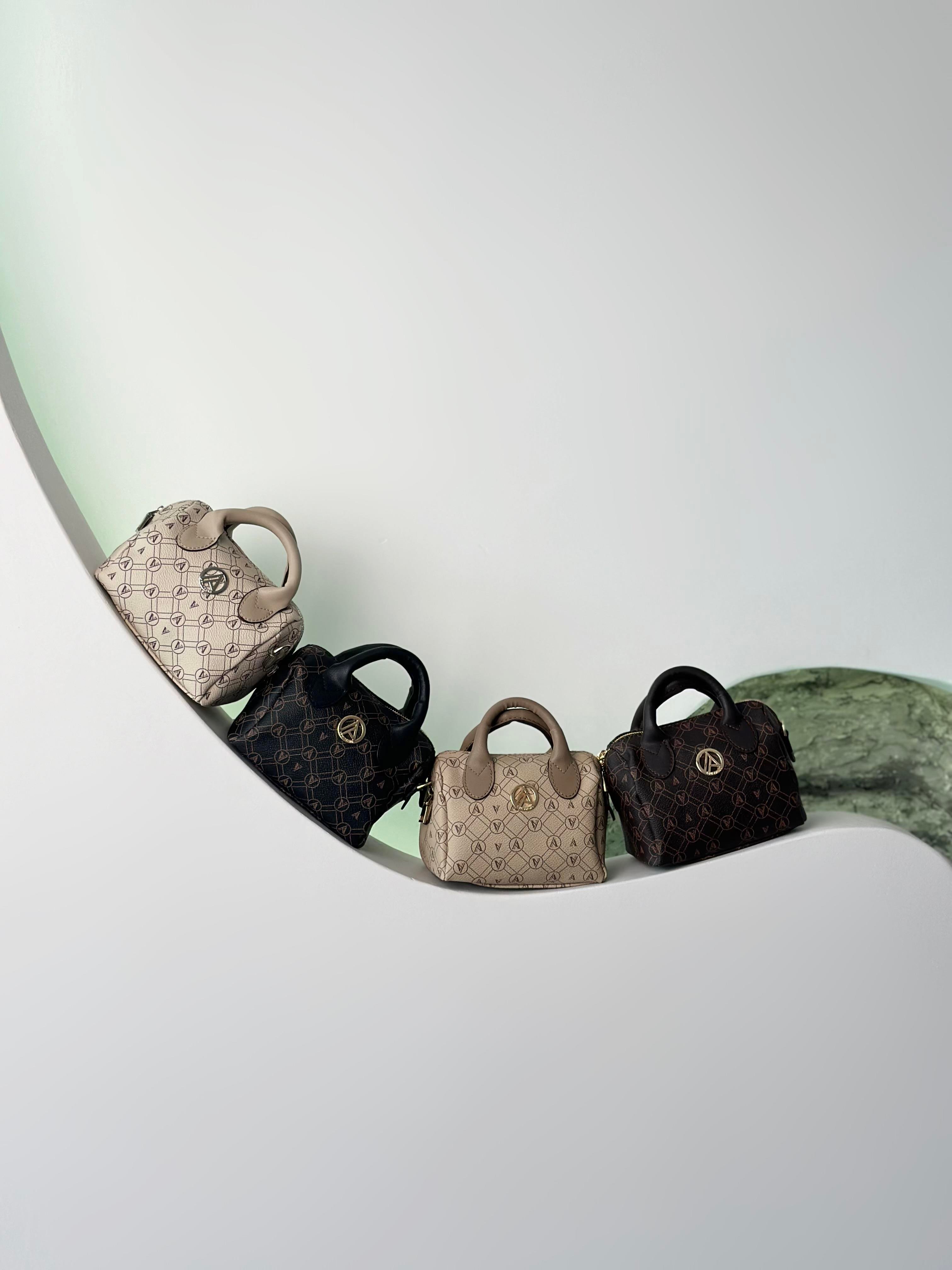 Armine Trend Logolu Mini Çanta ARM136 Siyah 