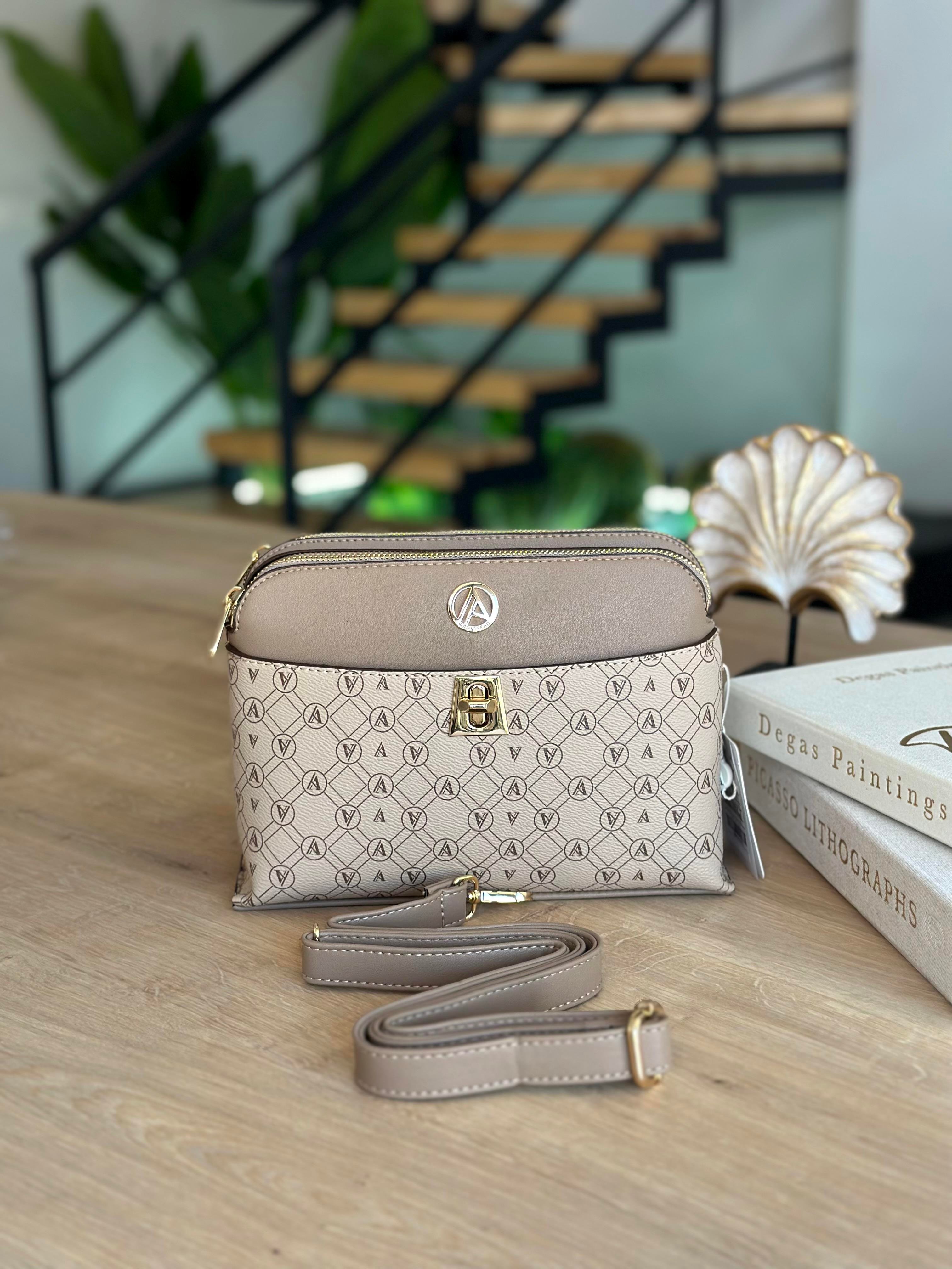 Armine Trend Logolu Omuz Çantası ARM115-1 Vizon 