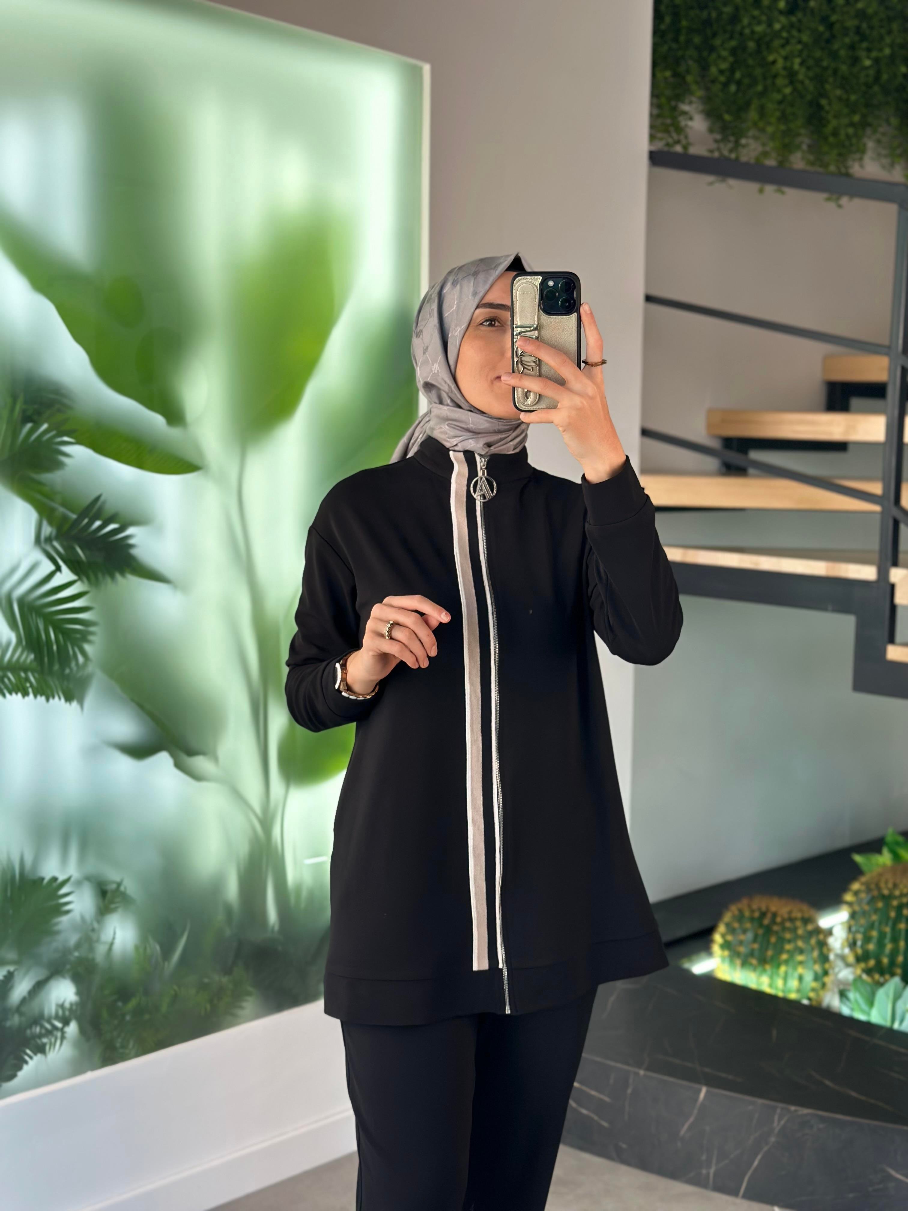 Armine Trend Pantolonlu Takım 25YT633 Siyah 