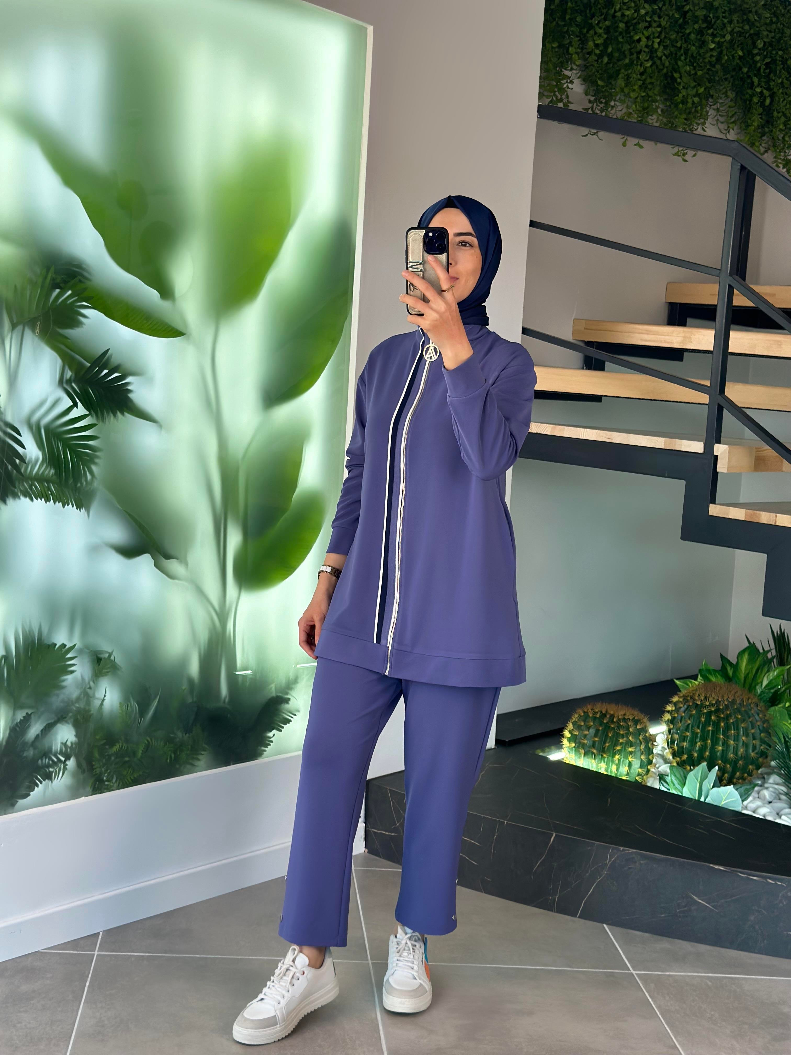 Armine Trend Pantolonlu Takım 25YT633 Mor 
