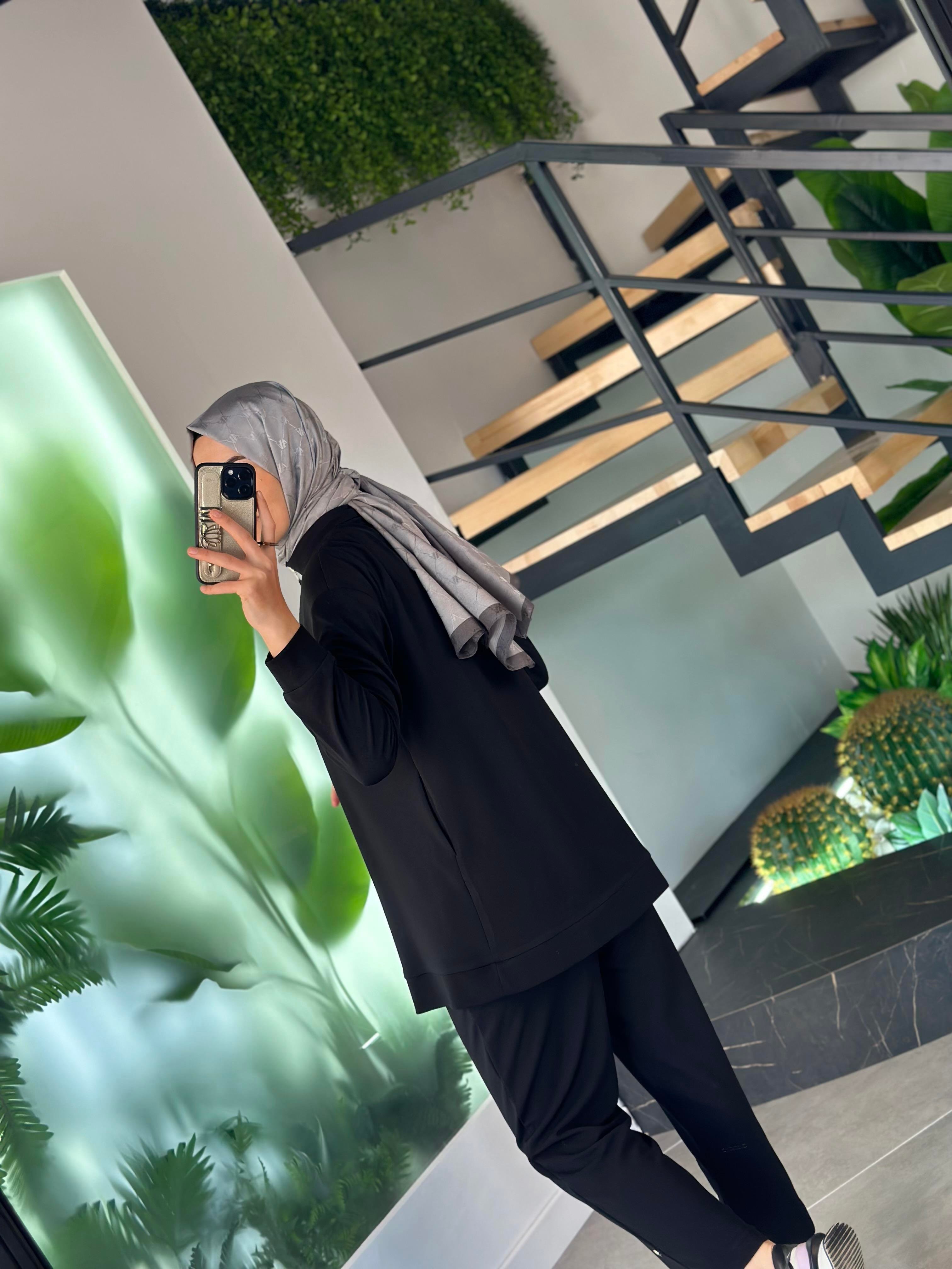Armine Trend Pantolonlu Takım 25YT633 Siyah 