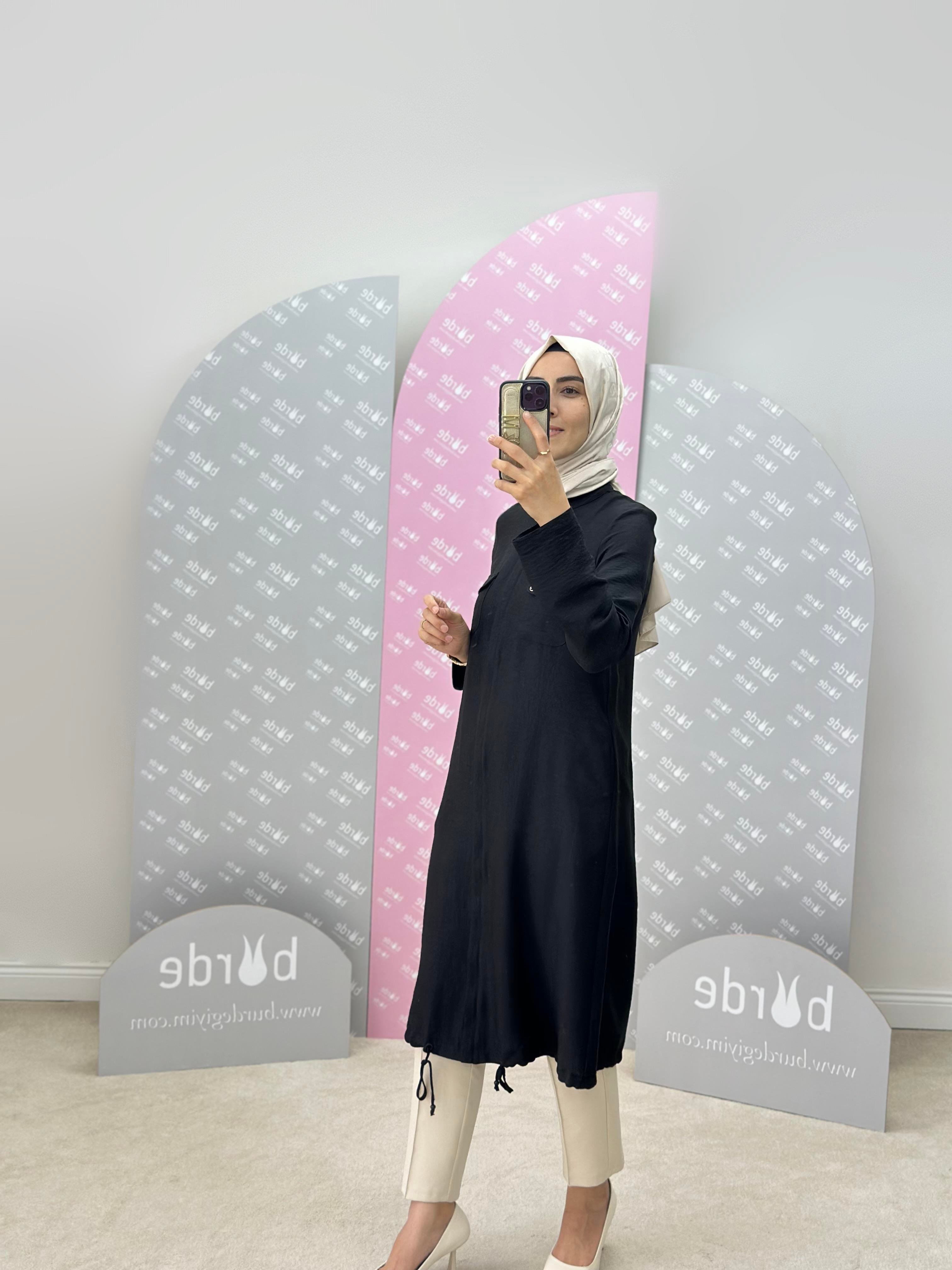 Armine Trend Poly Keten Fermuarlı Gömlek
