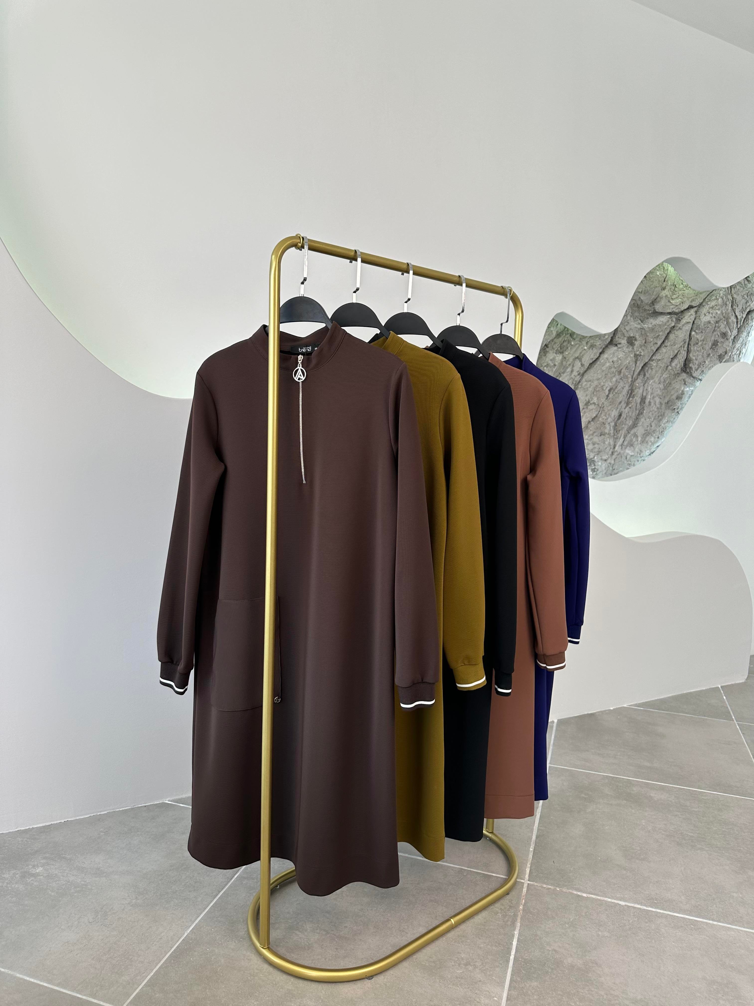 Armine Trend Tek Cepli Tunik 24KT453 Siyah