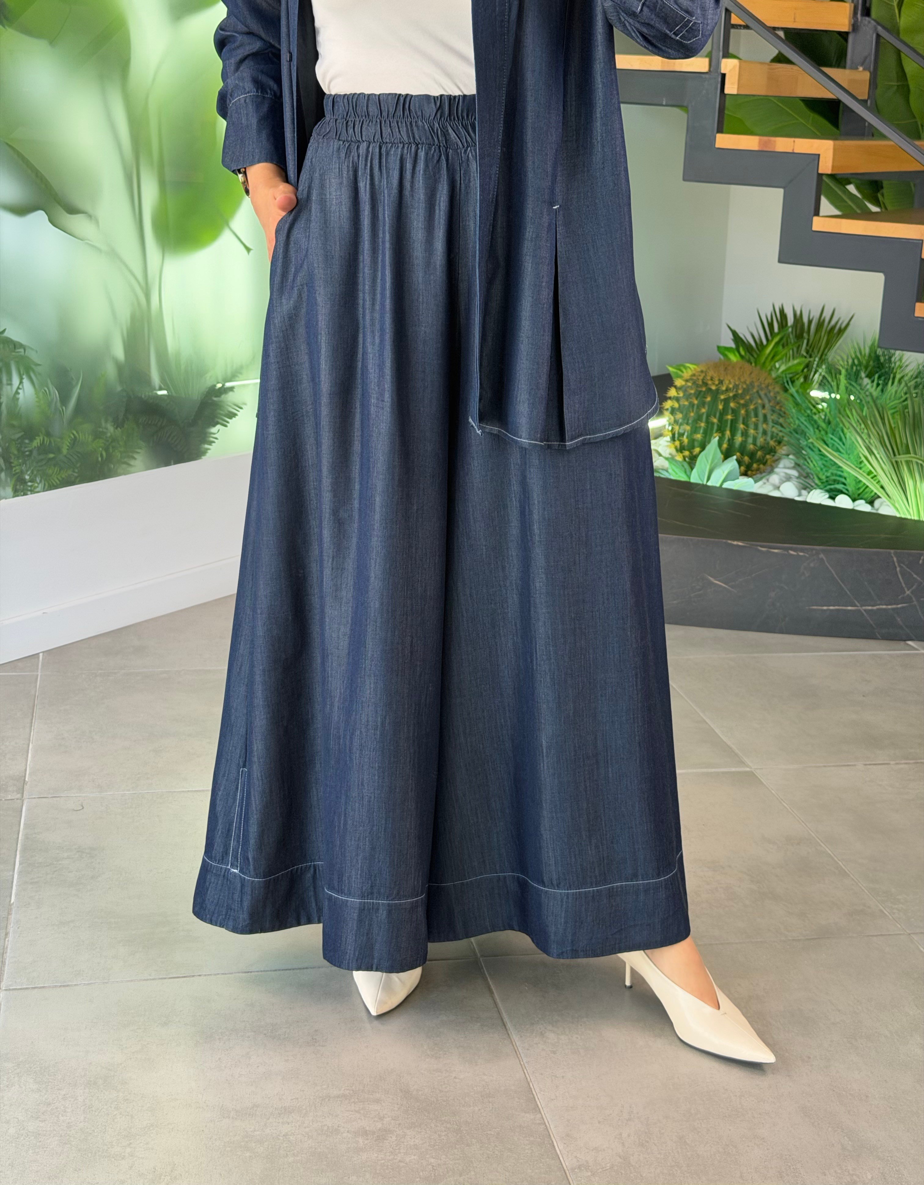 Armine Trend Tensel Kumaş PantolonluTakım 26YT6104 Lacivert