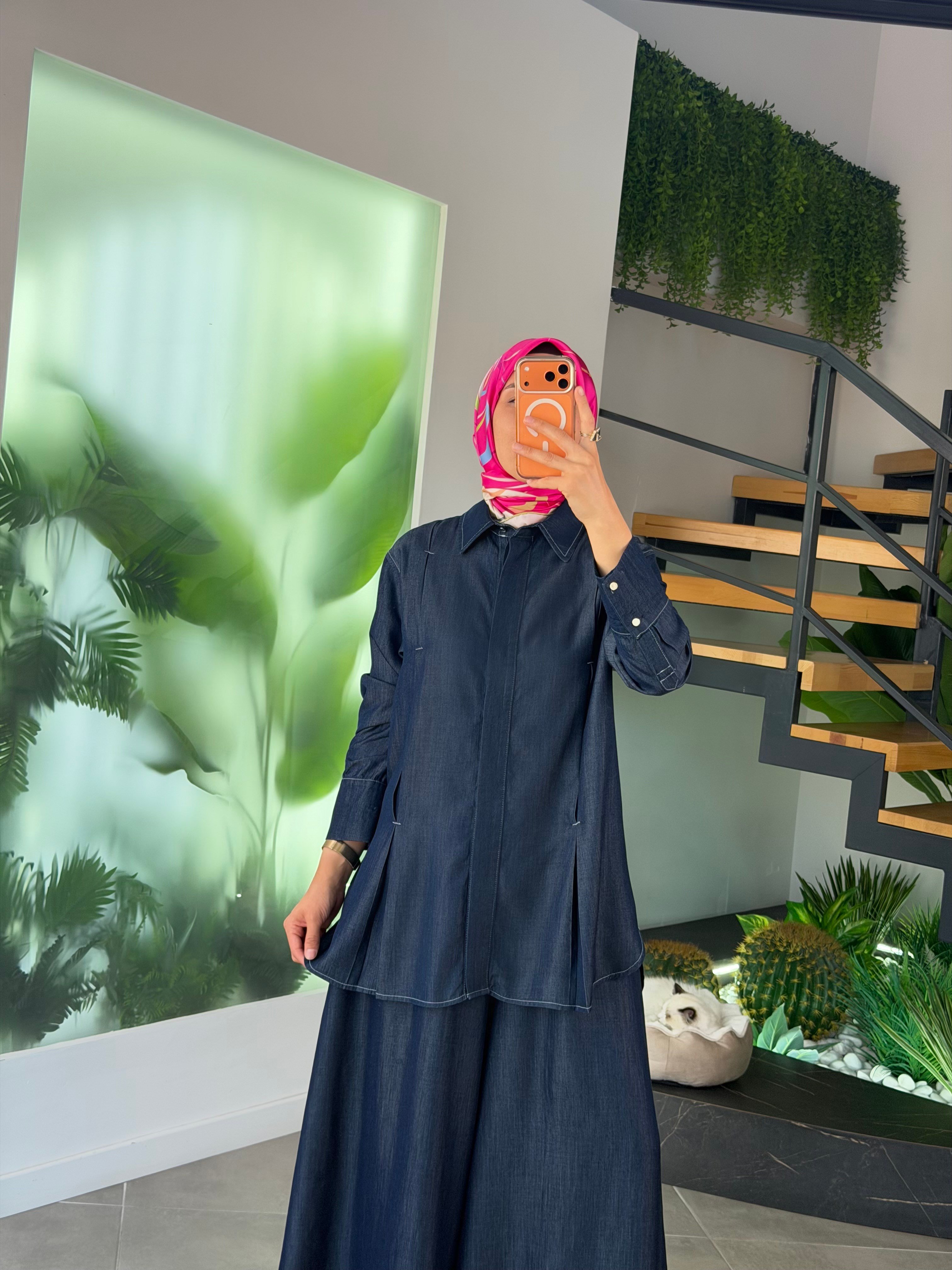 Armine Trend Tensel Kumaş PantolonluTakım 26YT6104 Lacivert