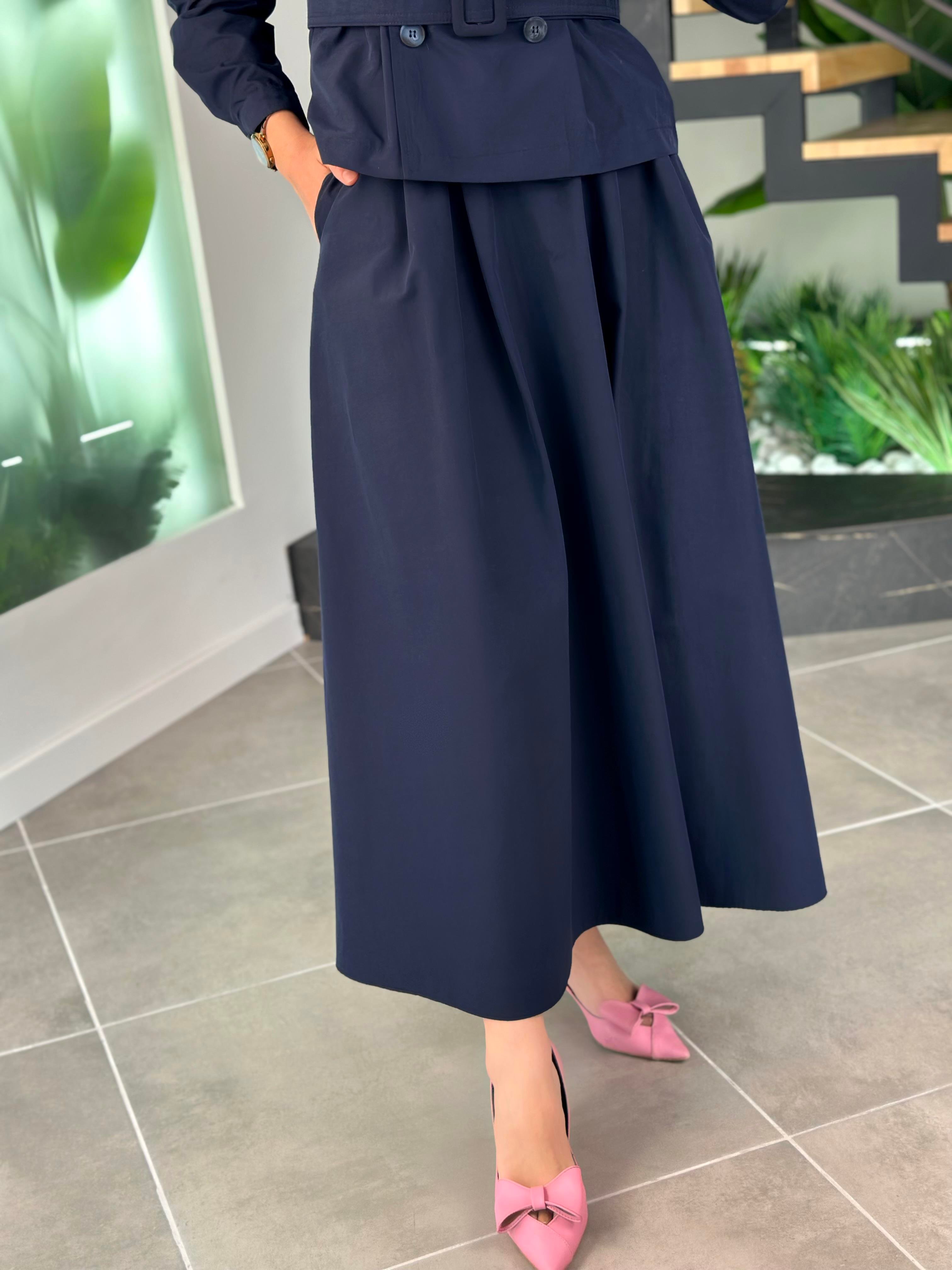 Armine Trend Trenç Model Etekli Takım 25YT619 Lacivert 