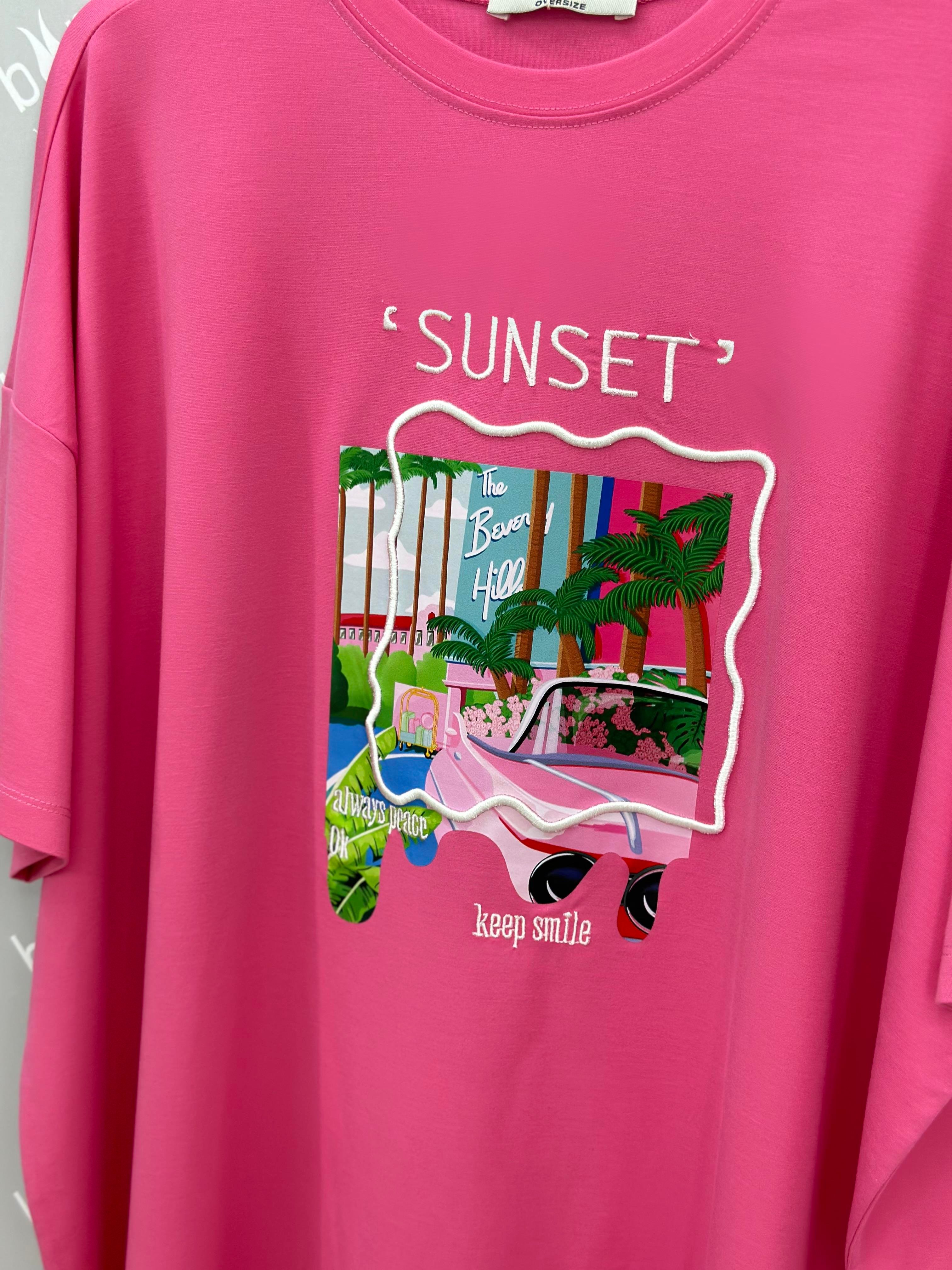 Baskı ve Nakış Detaylı Tshirt