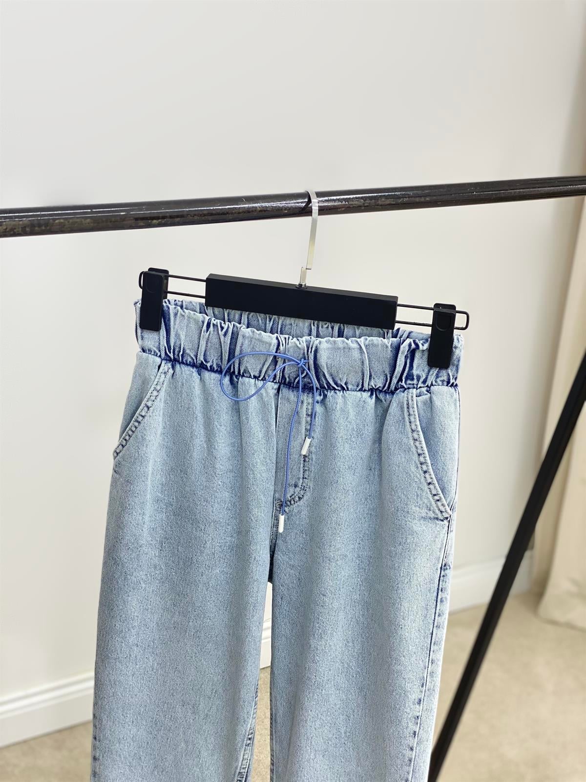 Beli Lastikli Jean Pantolon