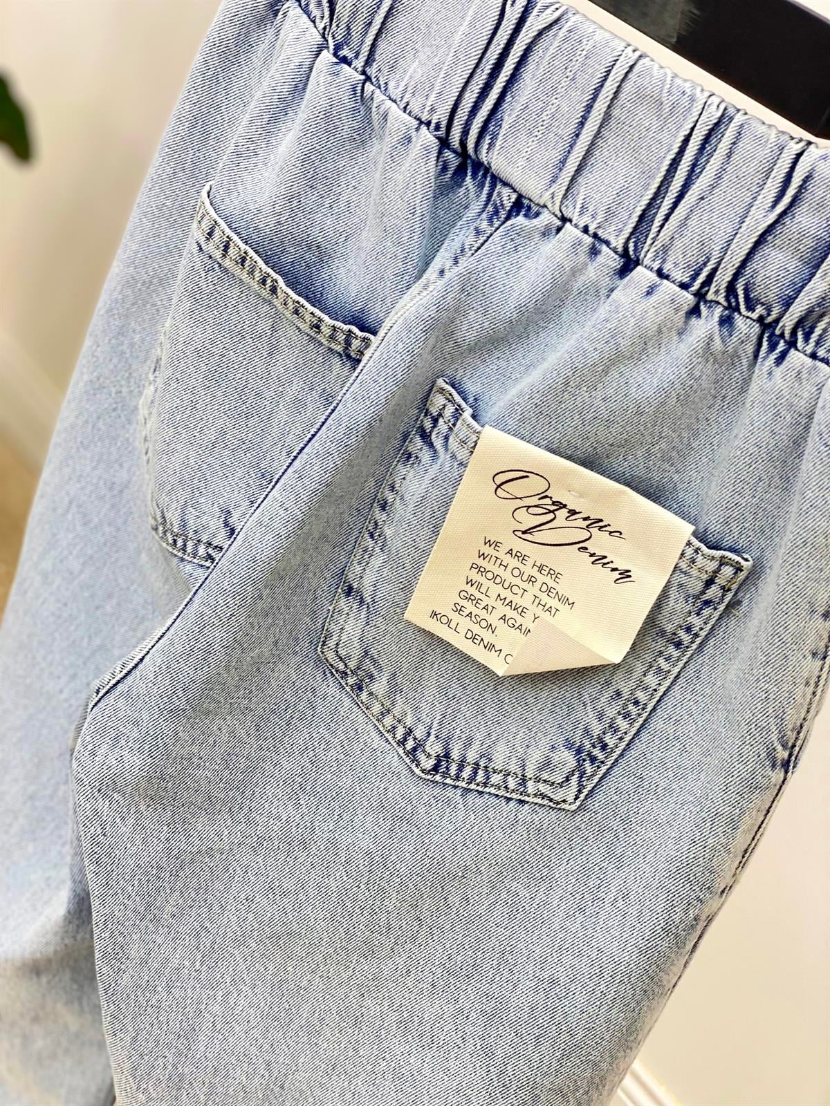 Beli Lastikli Jean Pantolon