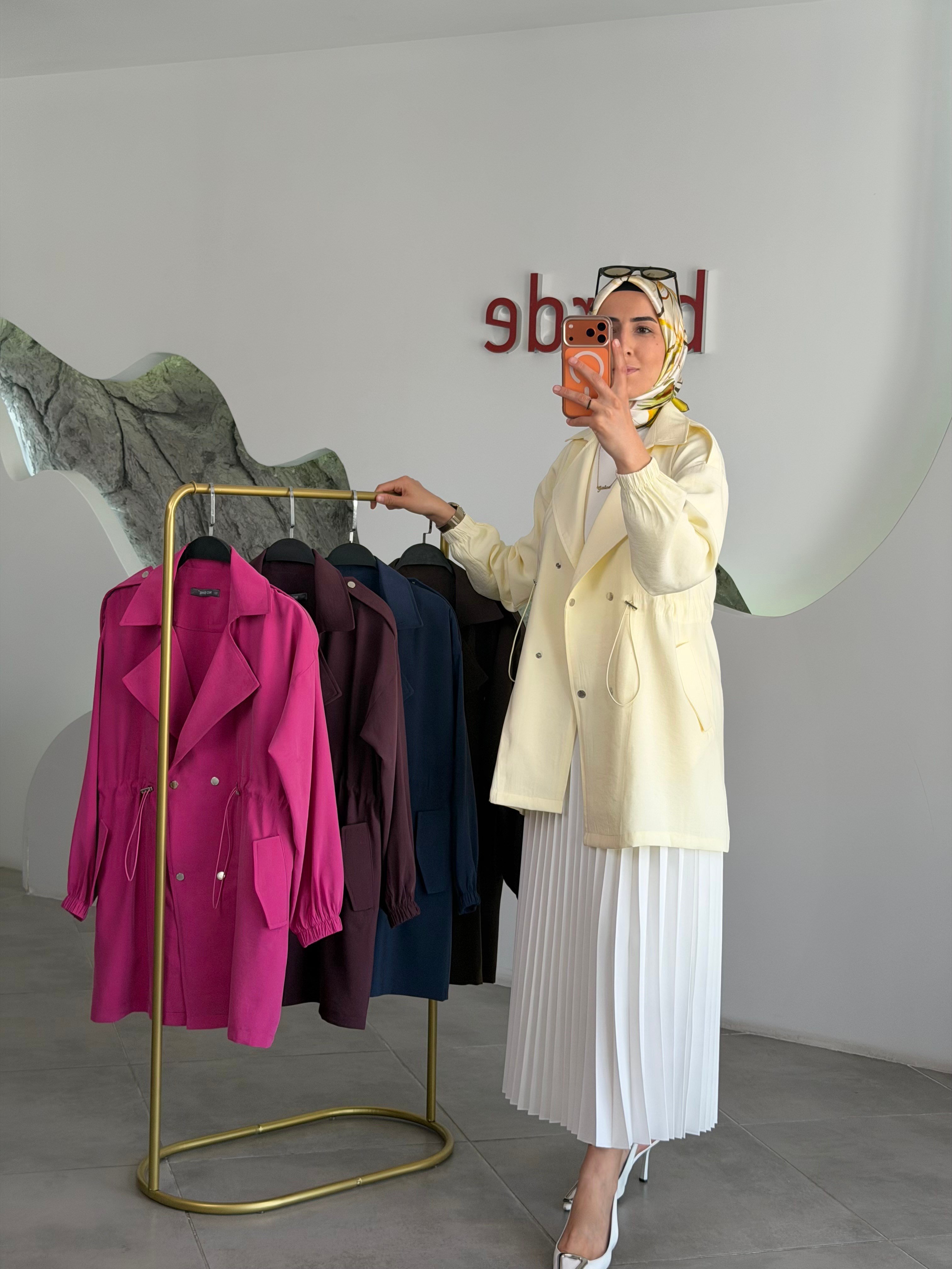 Beli Tünelli Bomber Ceket