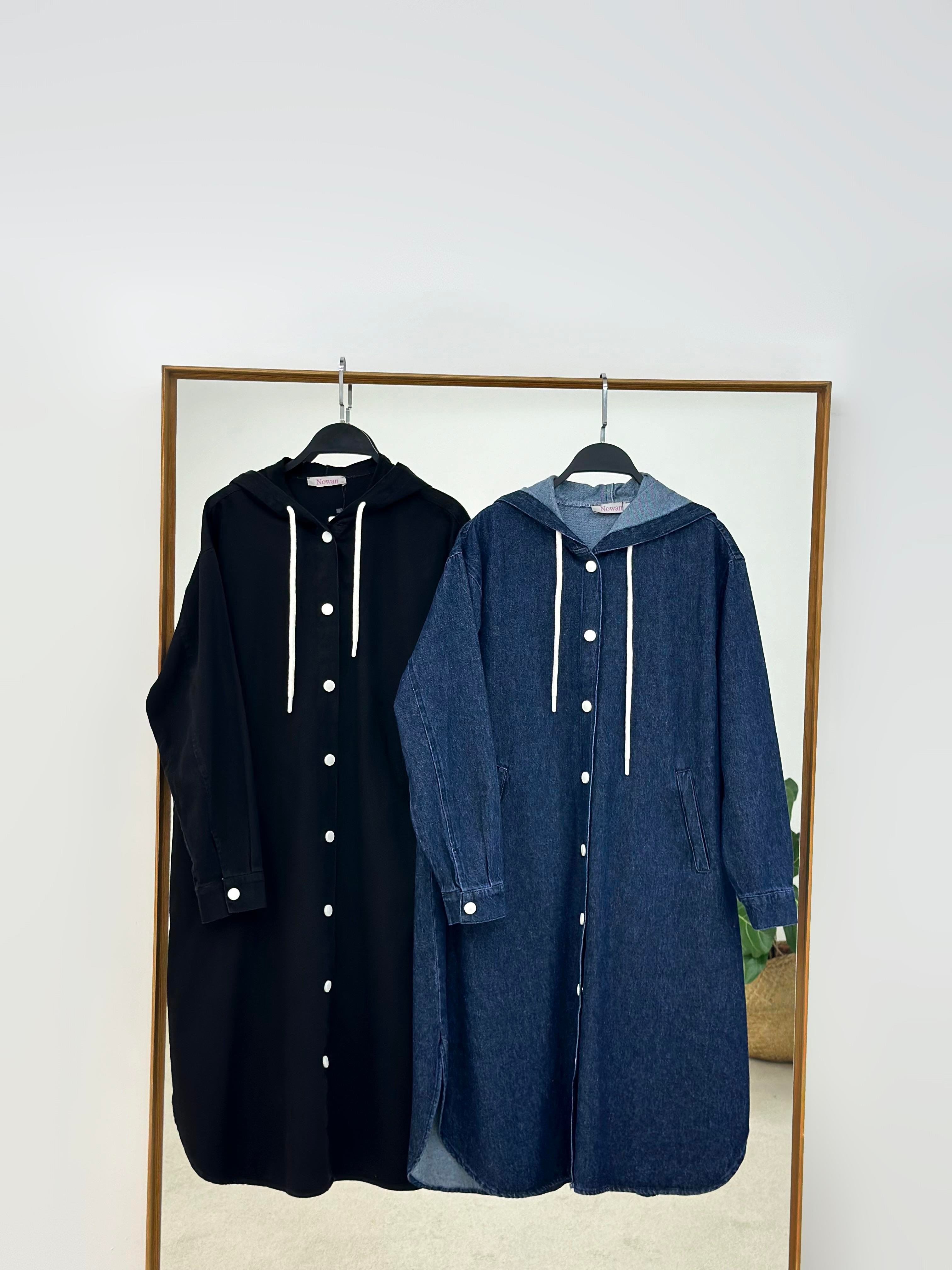 Denim Kumaşlı Çıtçıtlı Kot Ceket