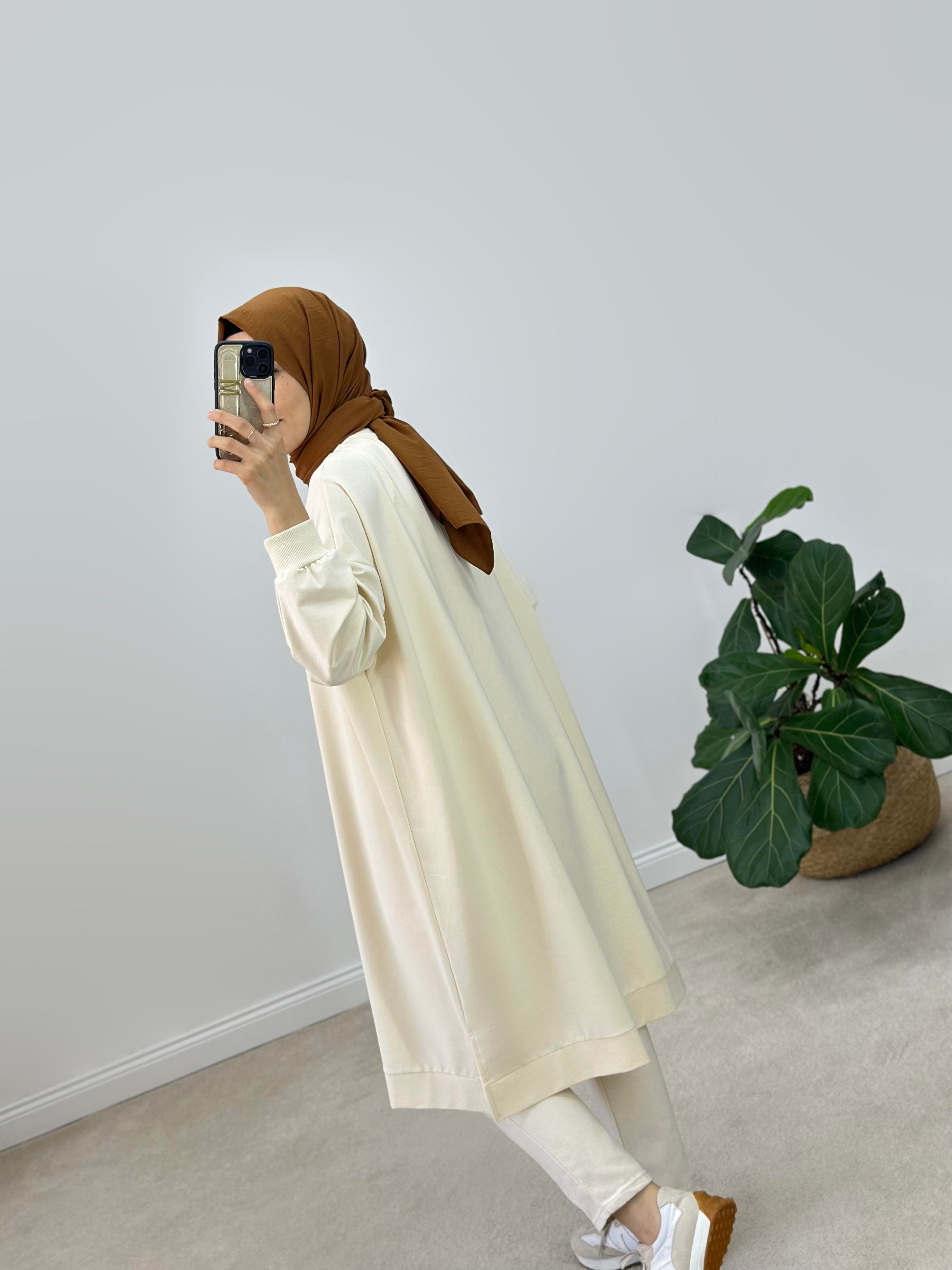 İkoll Oversize Pamuklu Sweatshirt