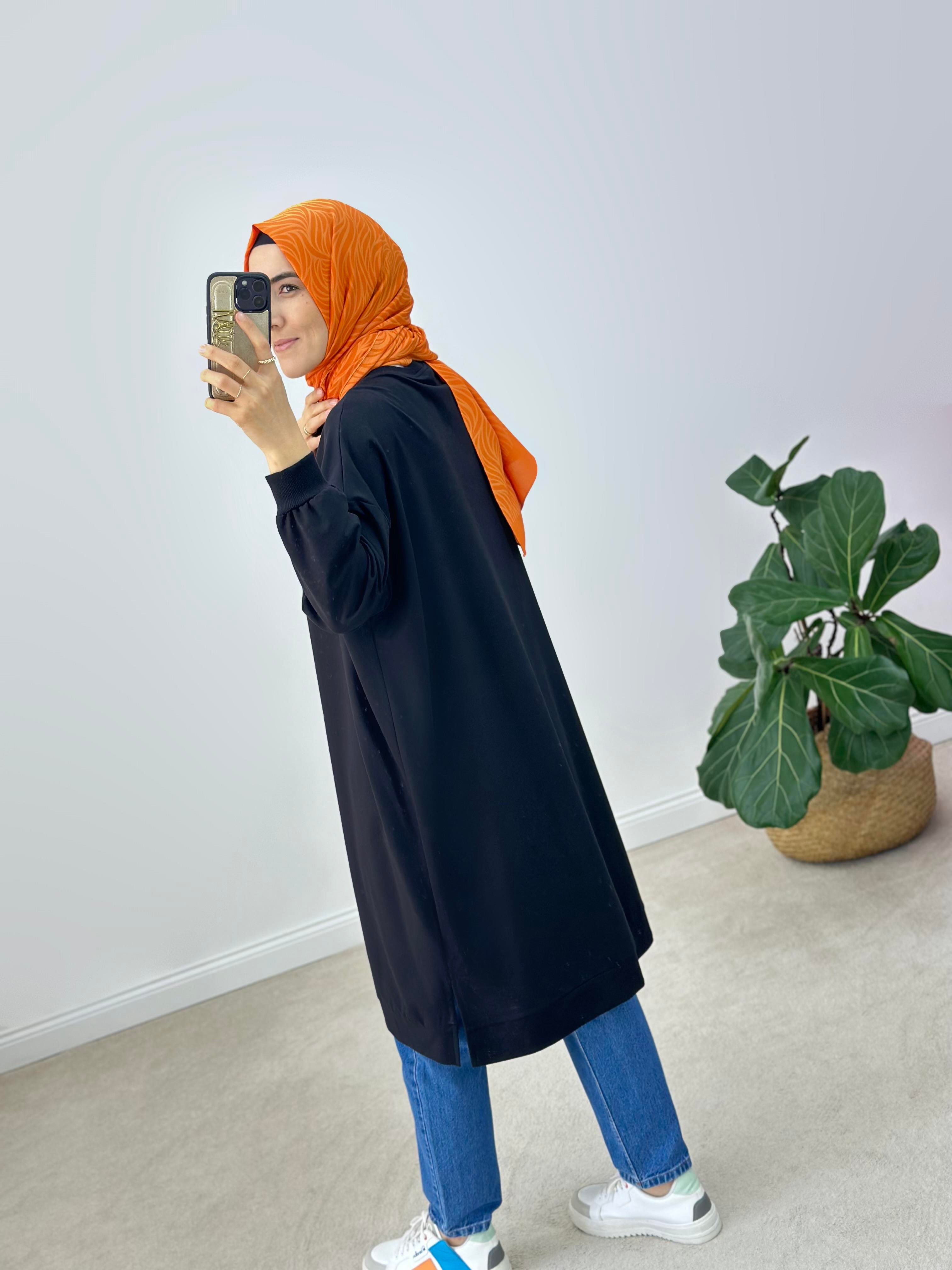 İkoll Oversize Pamuklu Sweatshirt