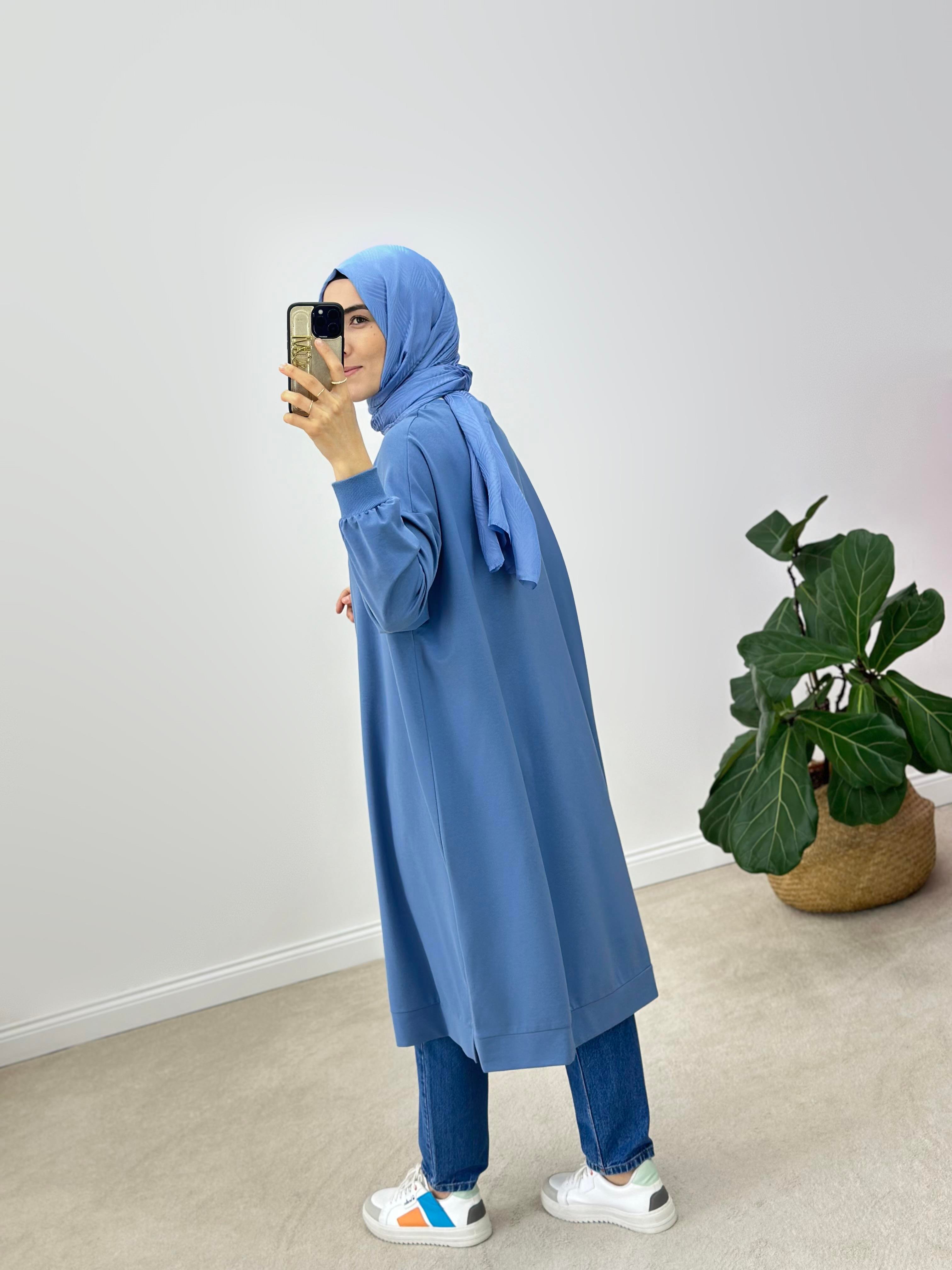 İkoll Oversize Pamuklu Sweatshirt