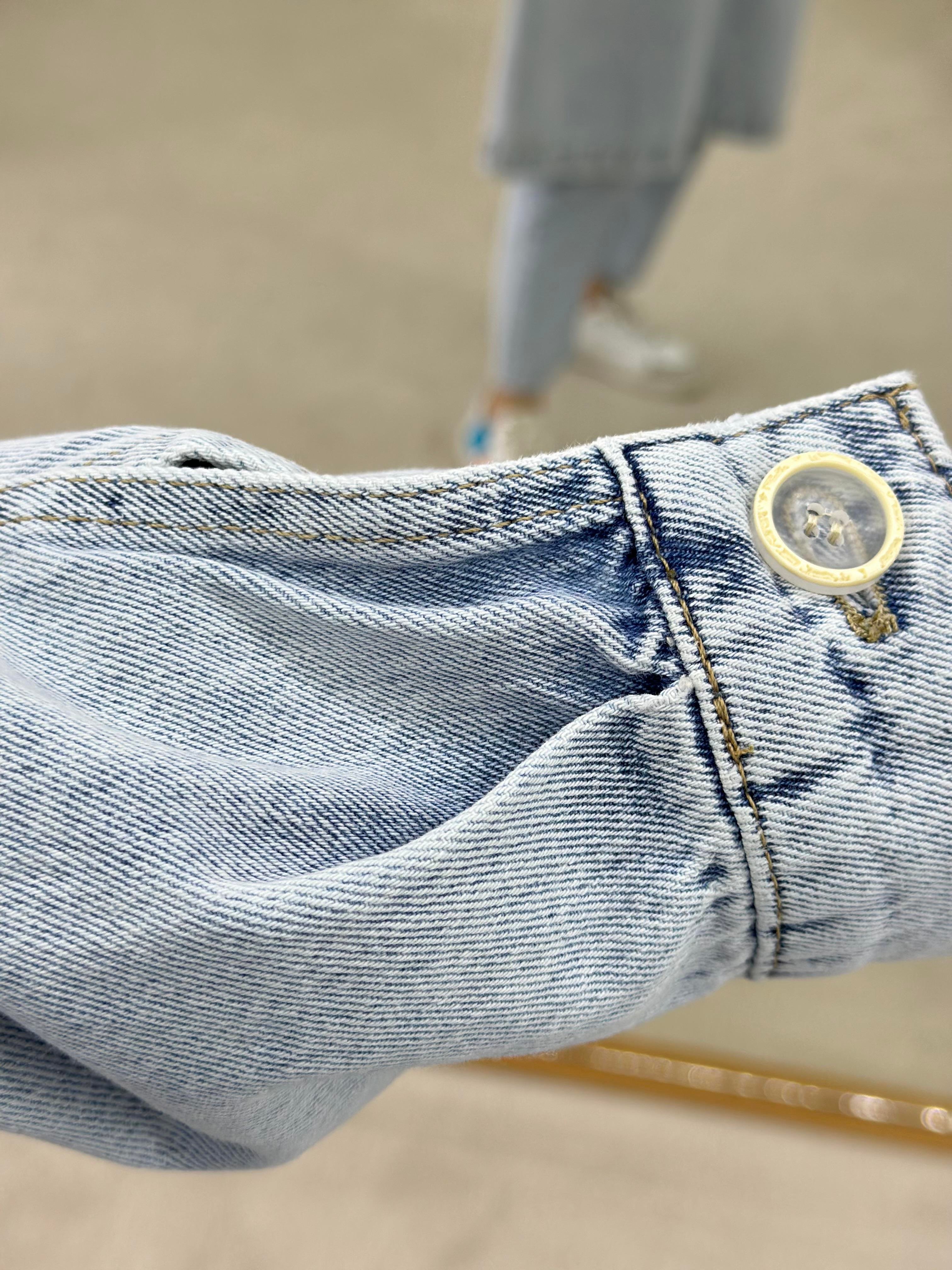 İkoll Yıkamalı Oversize Denim Kap