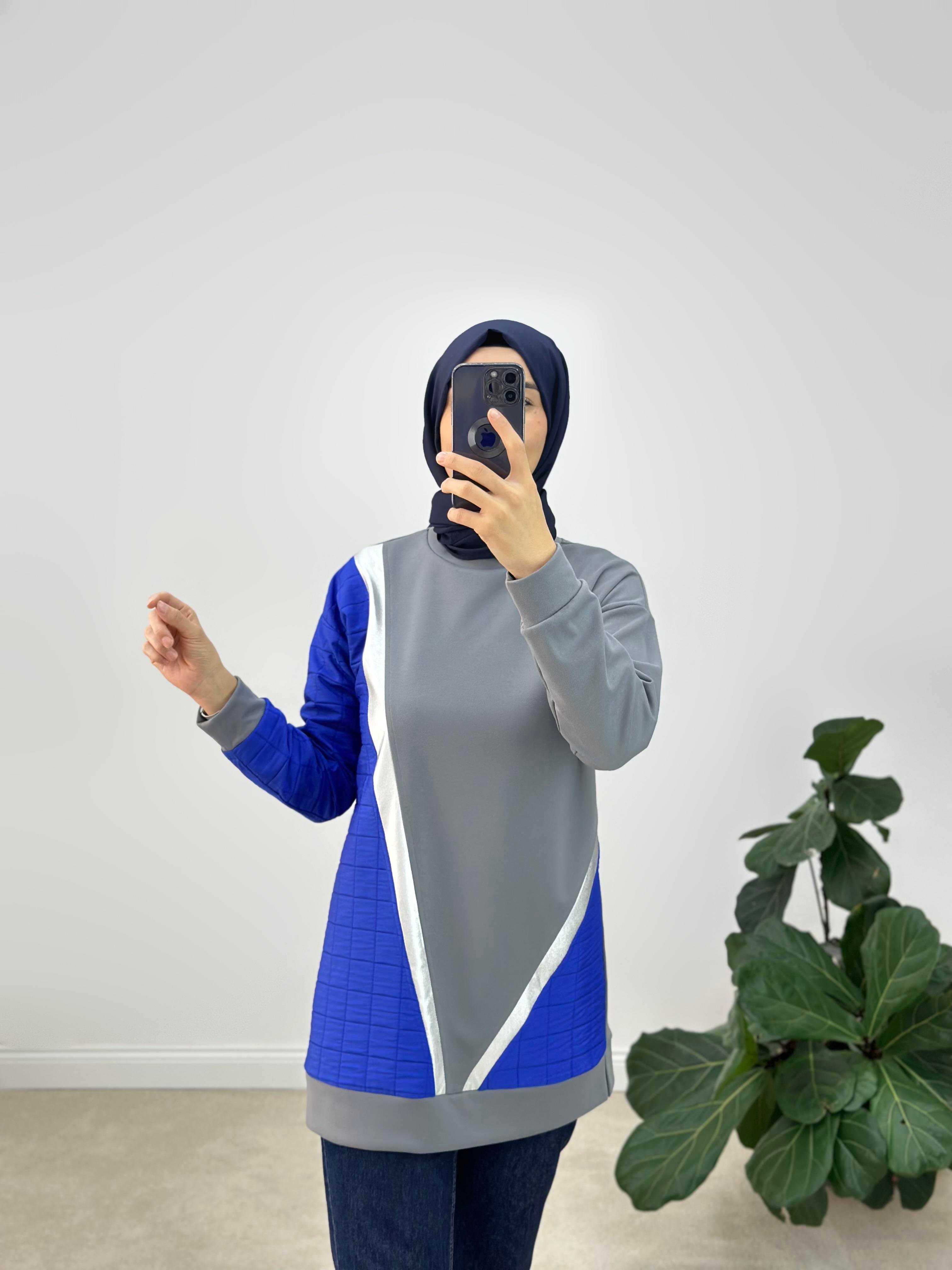 Kapitone Ve Janjan Kumaş Garnili Tunik